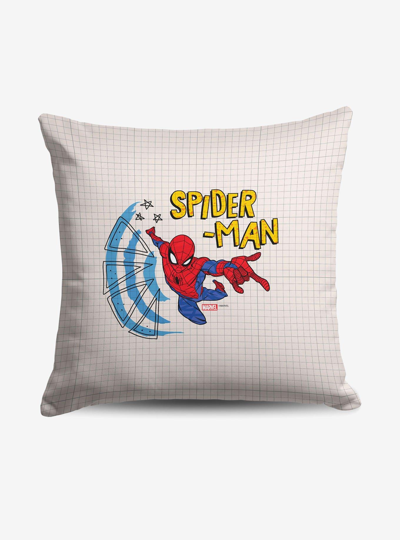 Marvel Spider-Man Spiderman Sketch Throw Pillow, , hi-res