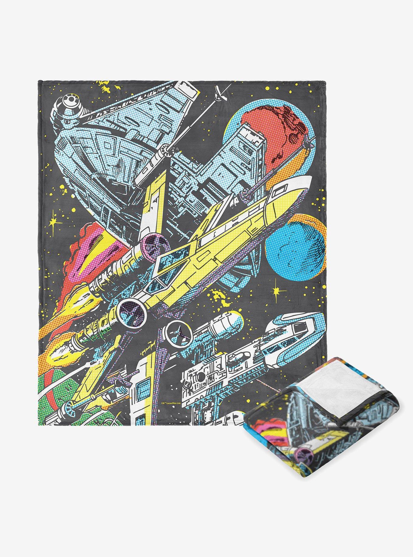 Star Wars Classic Comic Books Rebel Ships 40x50" Silk Touch Throw Blanket, , hi-res