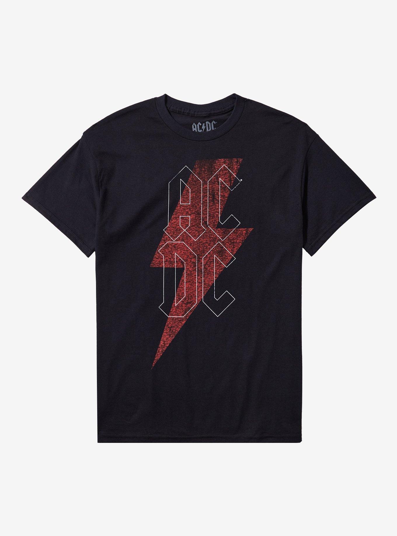 AC/DC Red Lightning Bolt T-Shirt, , hi-res