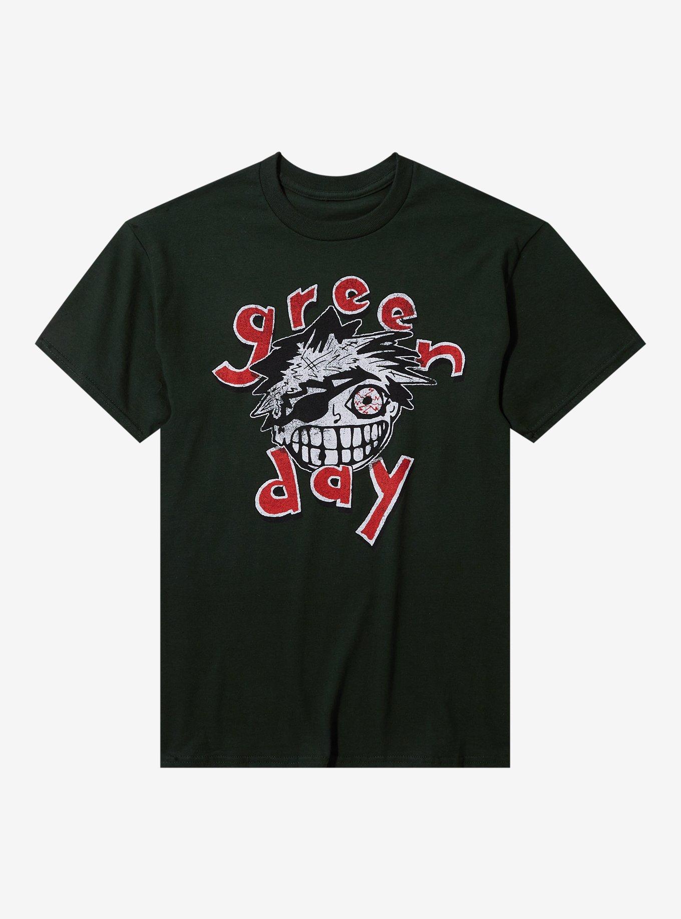 Green Day Eye Patch Grin T-Shirt, , hi-res