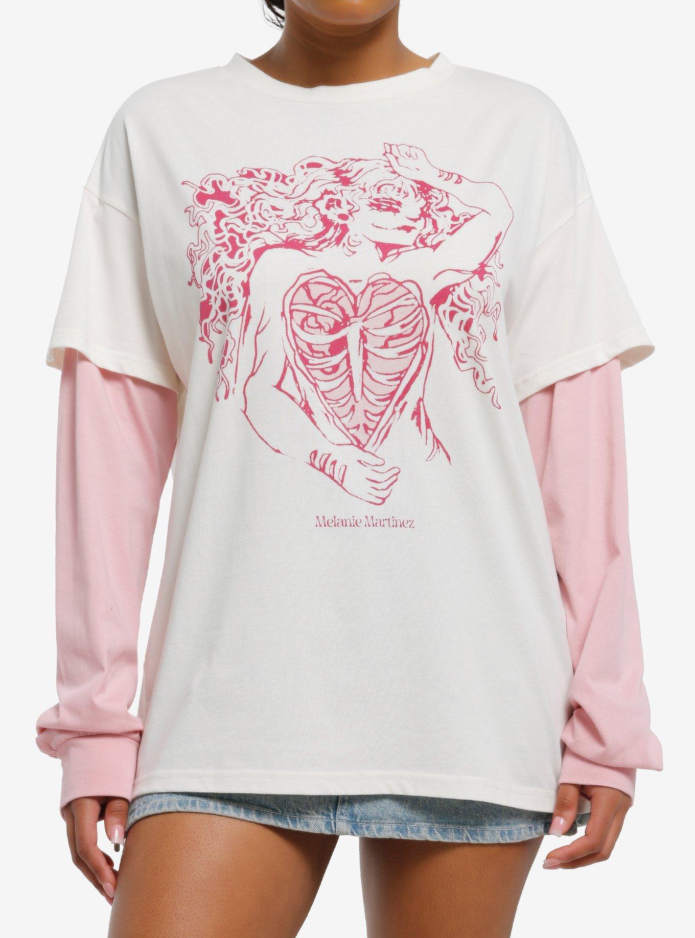 Melanie Martinez Fairy Rib Cage Long-Sleeve Twofer, , hi-res