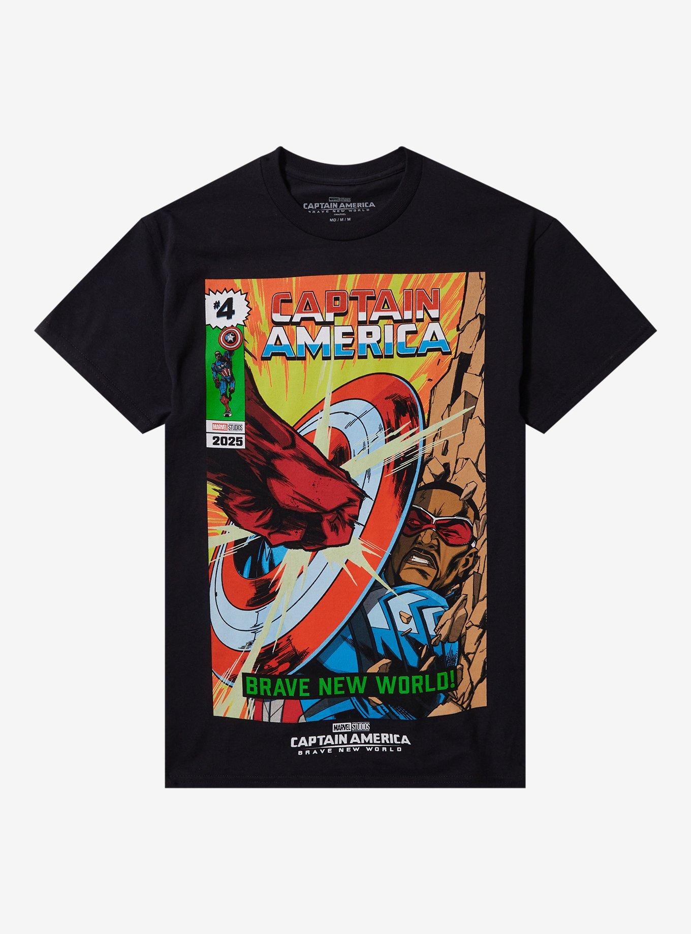 Marvel Captain America: Brave New World Comic Cover T-Shirt