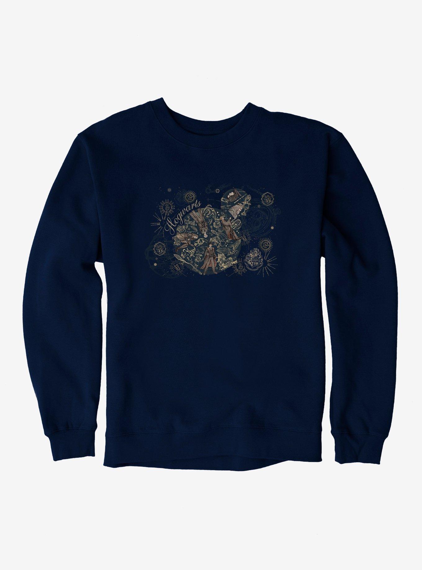 Harry Potter Hogwarts Constellations Sweatshirt, NAVY, hi-res