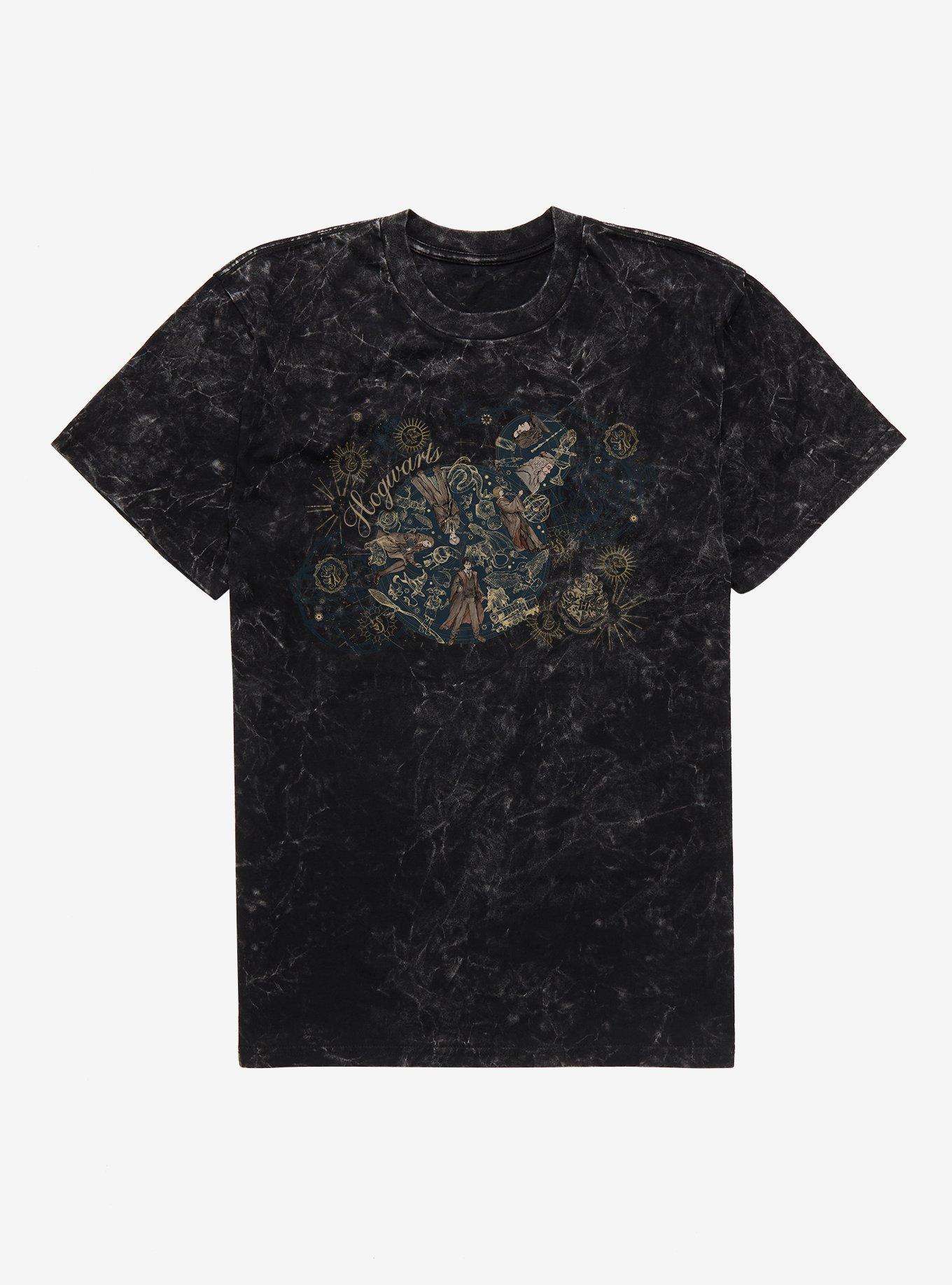 Harry Potter Hogwarts Constellations Mineral Wash T-Shirt, , hi-res