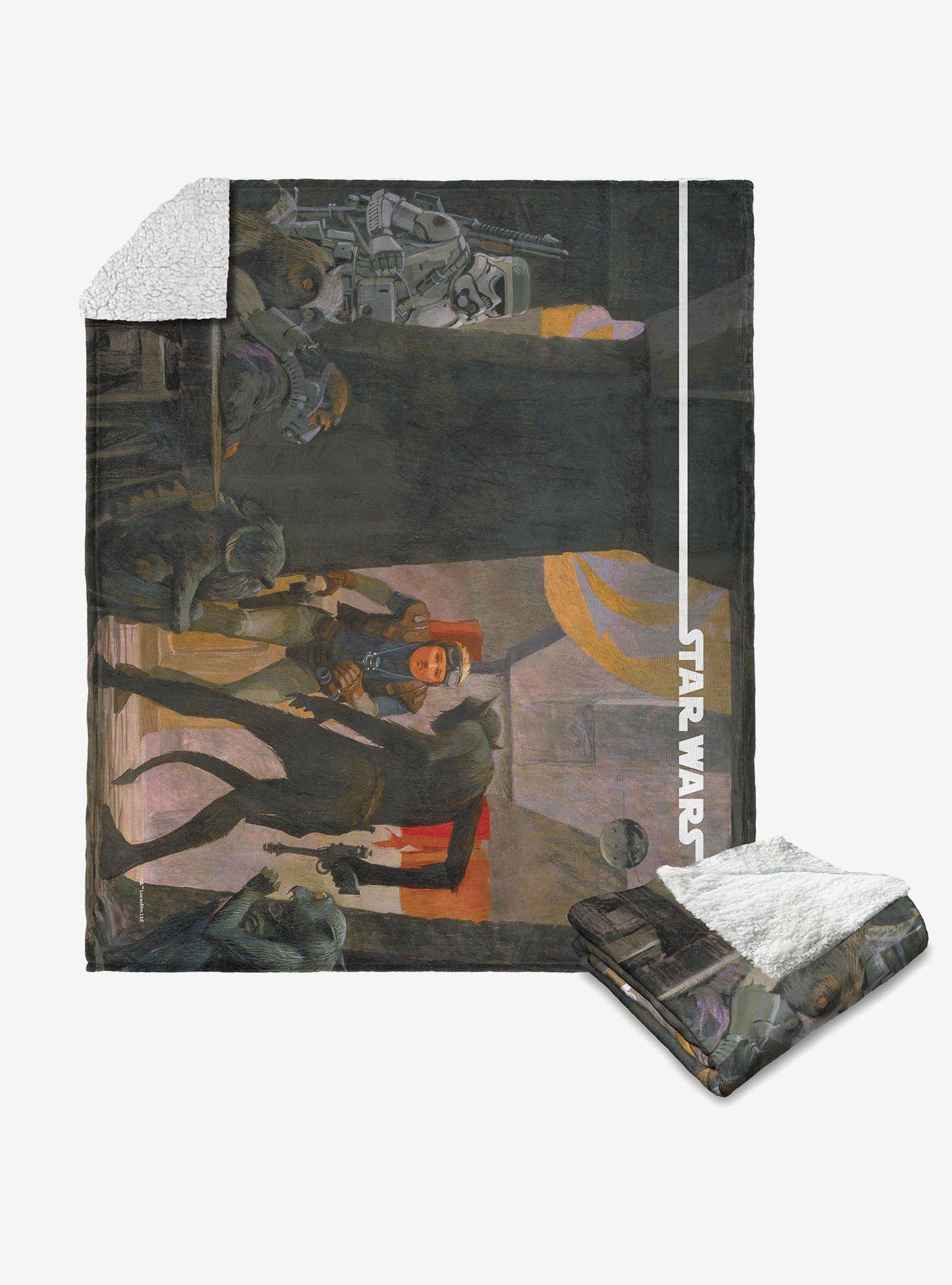 Star Wars Classic Concepts Scum & Villainy Silk Touch Sherpa Throw Blanket, , hi-res