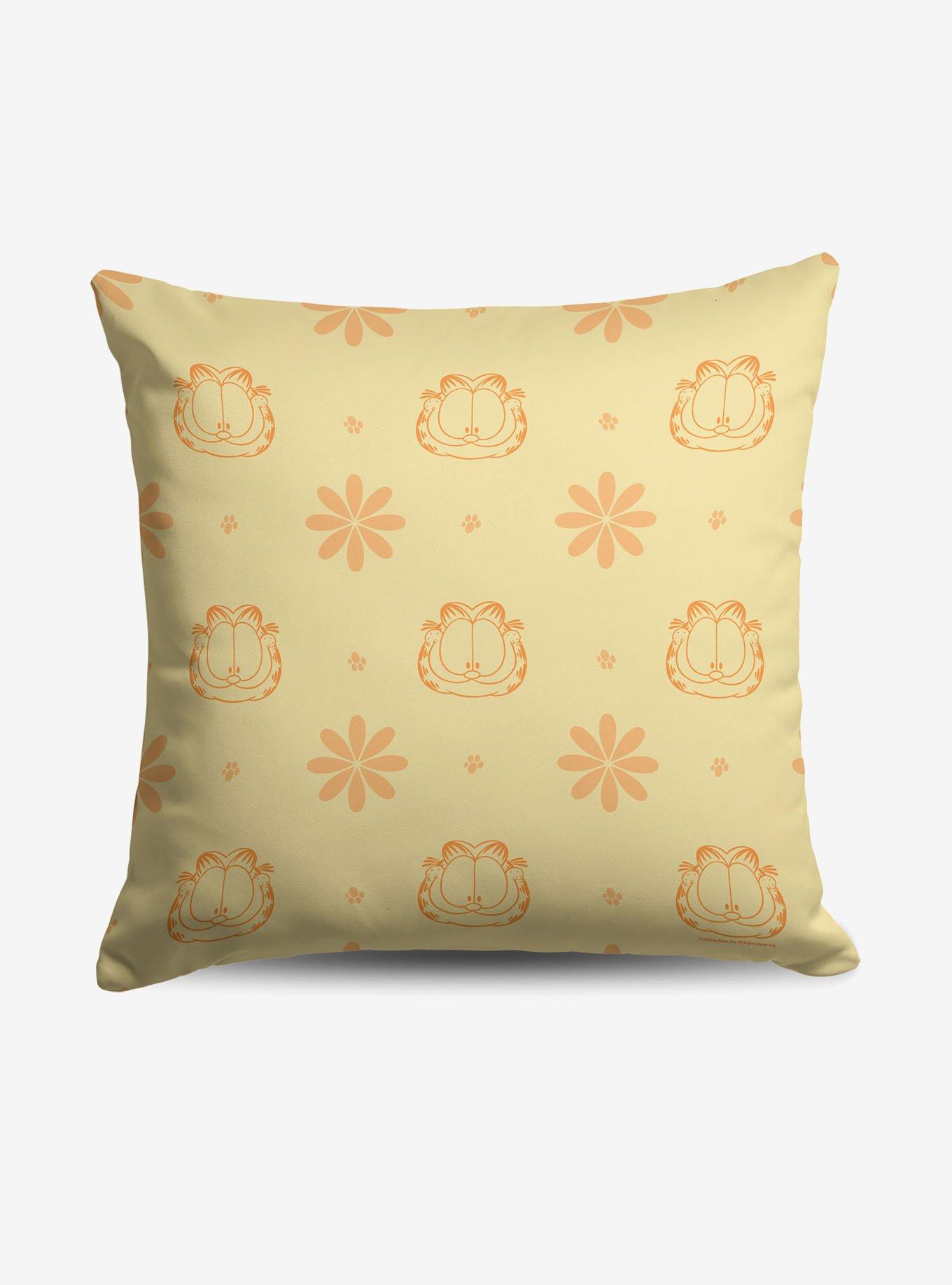 Garfield Flower Powerful Throw Pillow, , hi-res