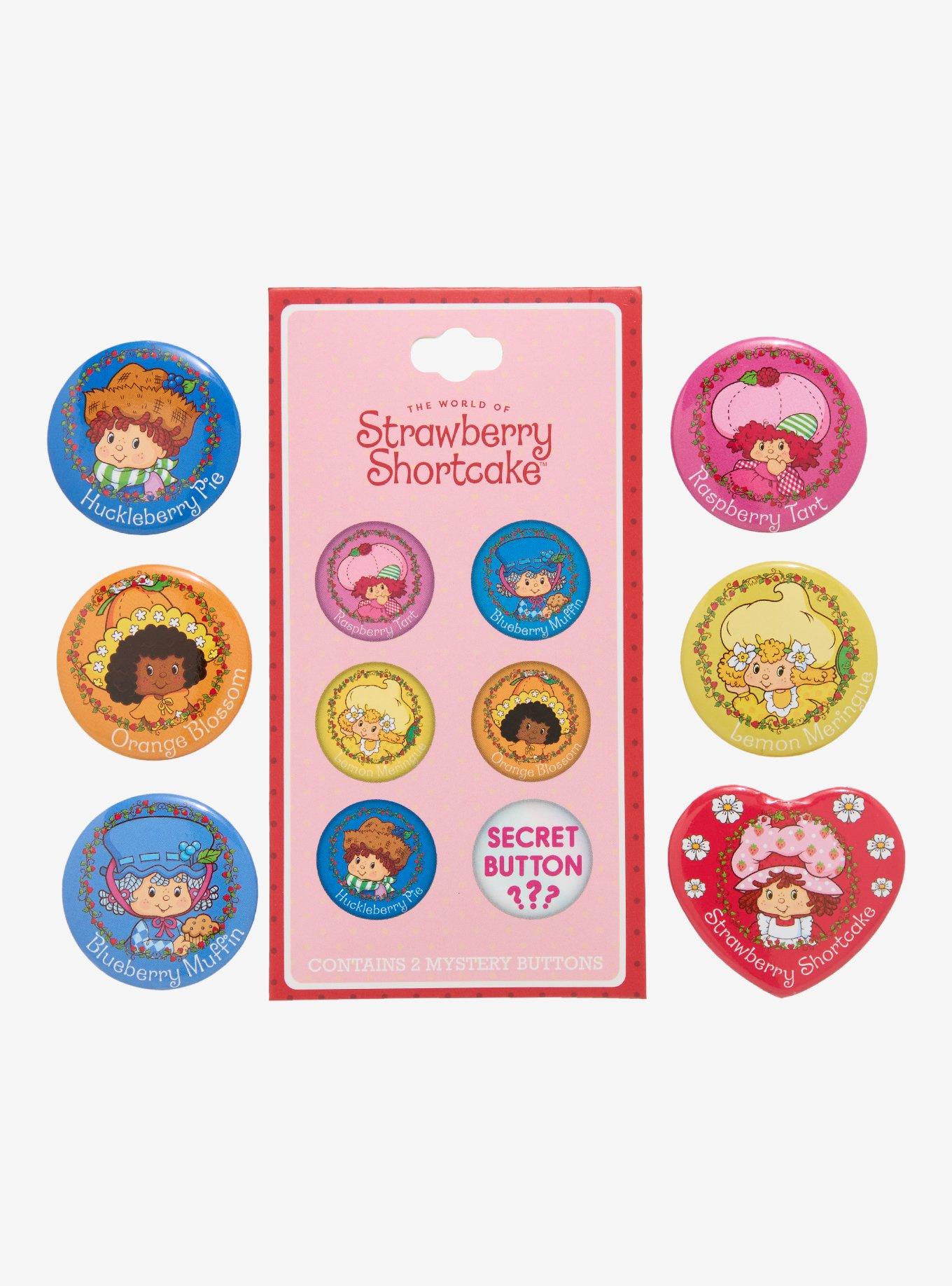 Strawberry Shortcake Characters Blind Bag Button Pin Set, , hi-res