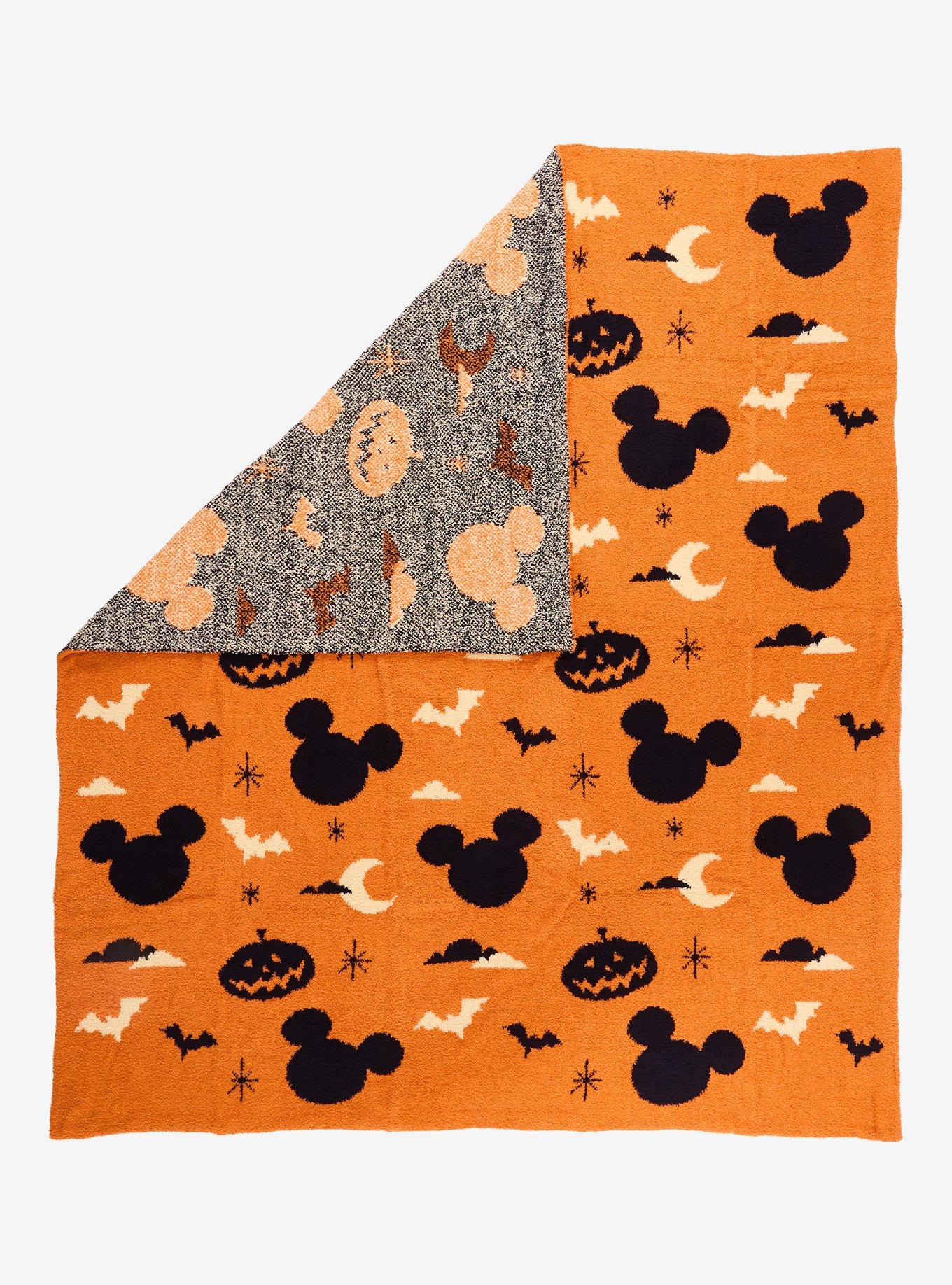Disney Mickey Mouse Halloween Icons Feather Knit Throw — BoxLunch Exclusive, , hi-res