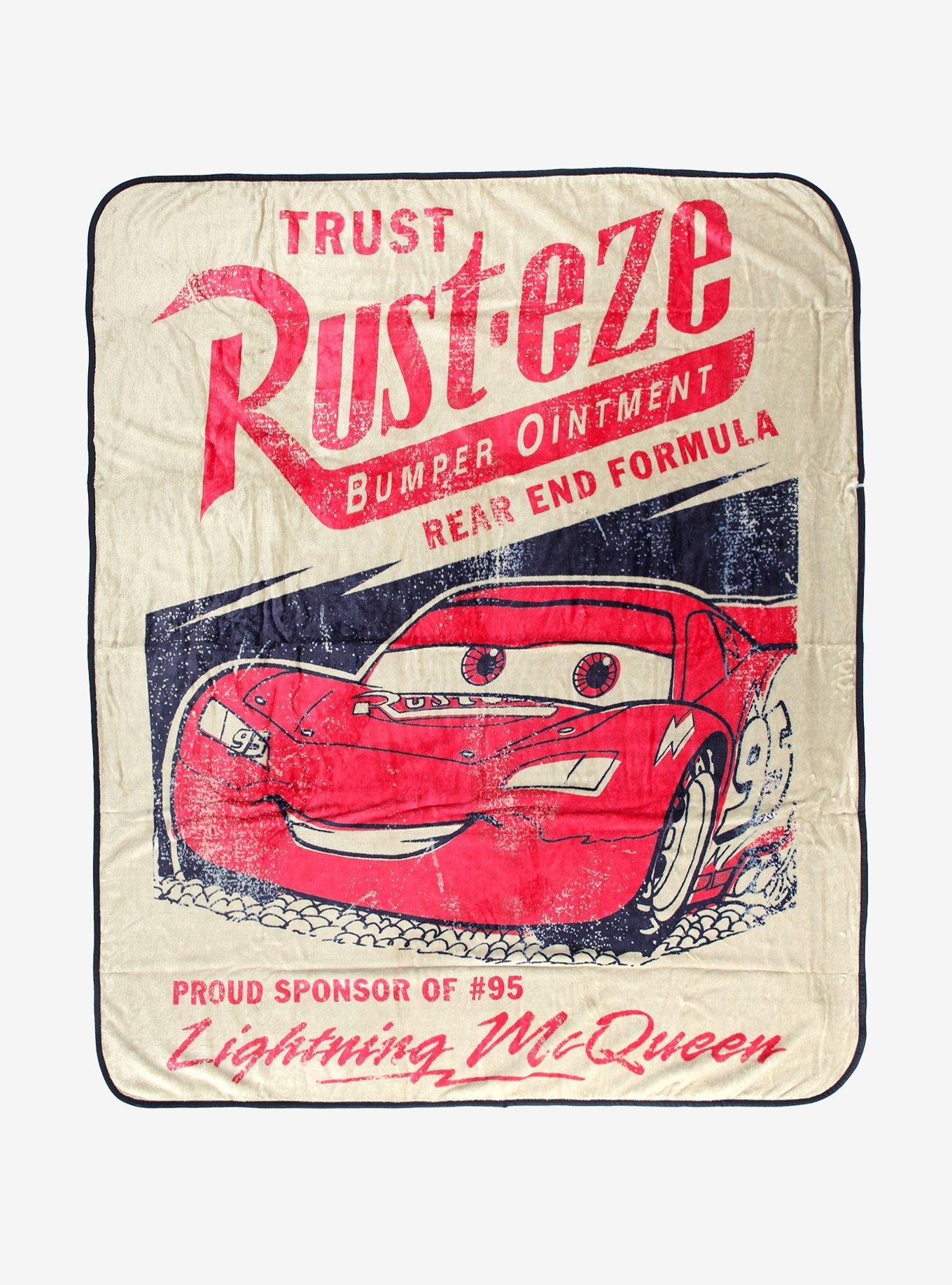 Disney Pixar Cars Lightning McQueen Rust-eze Throw — BoxLunch Exclusive, , hi-res