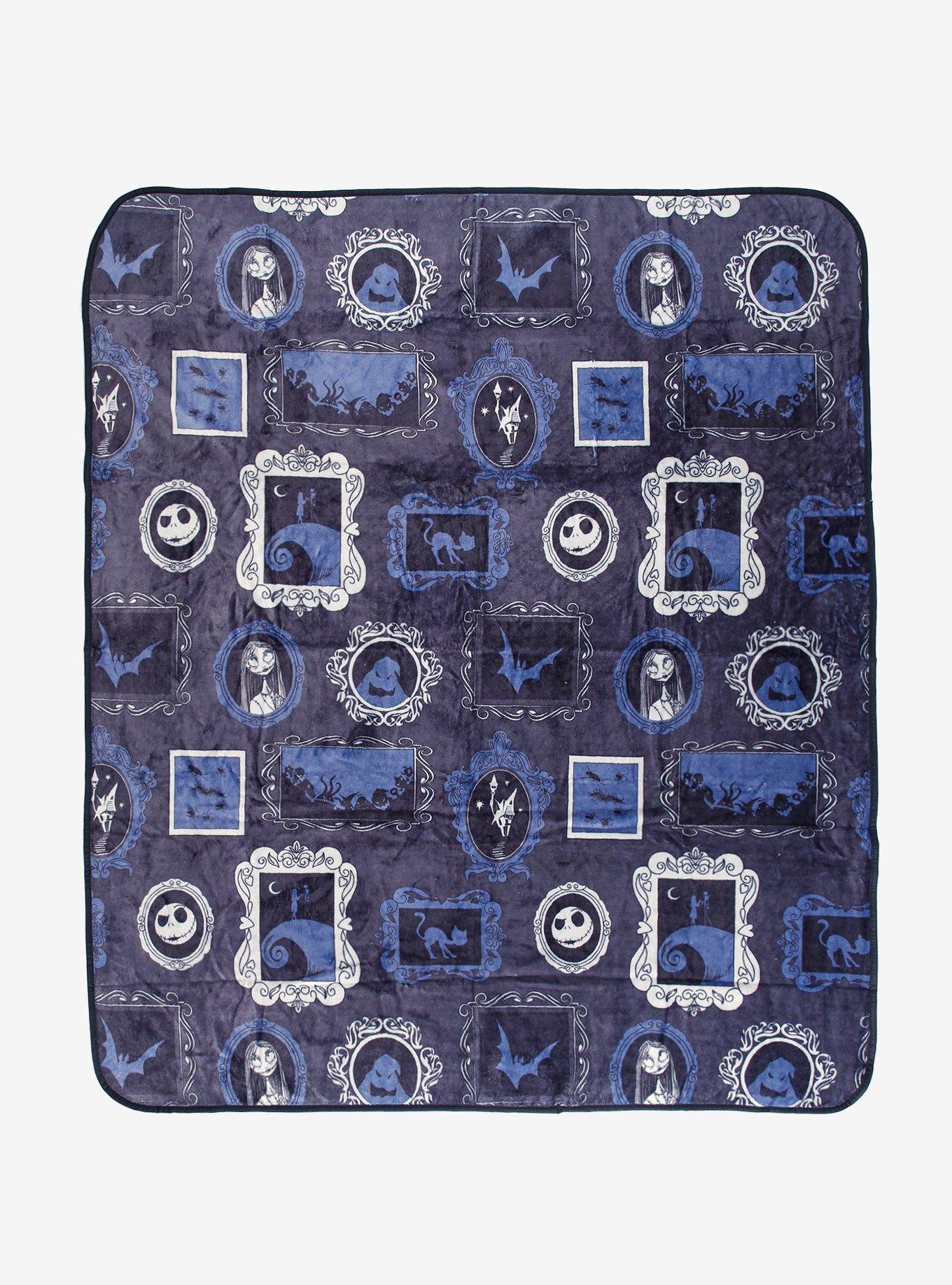 Disney The Nightmare Before Christmas Spooky Portraits Throw — BoxLunch Exclusive, , hi-res