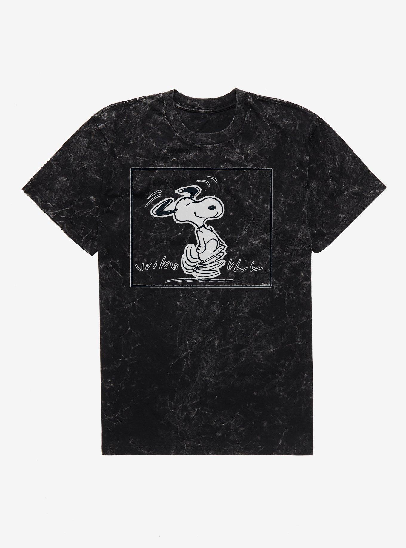Peanuts Snoopy Dancing Mineral Wash T-Shirt, , hi-res