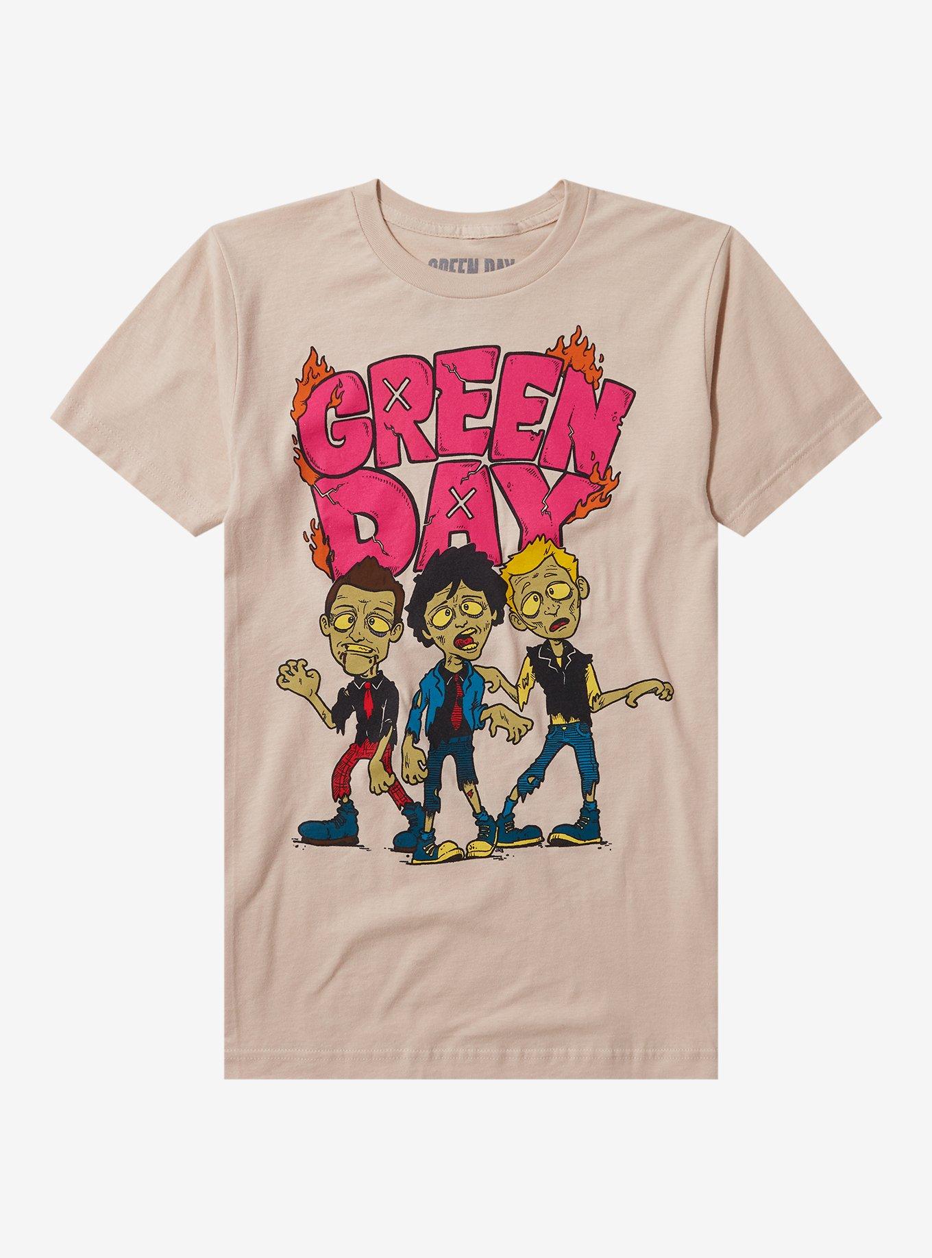 Green Day Zombie Trio Boyfriend Fit Girls T-Shirt, , hi-res