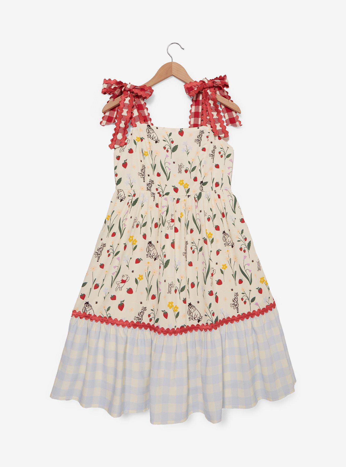 Her Universe Disney Winnie the Pooh Strawberry Plus Size Tie Dress, , hi-res
