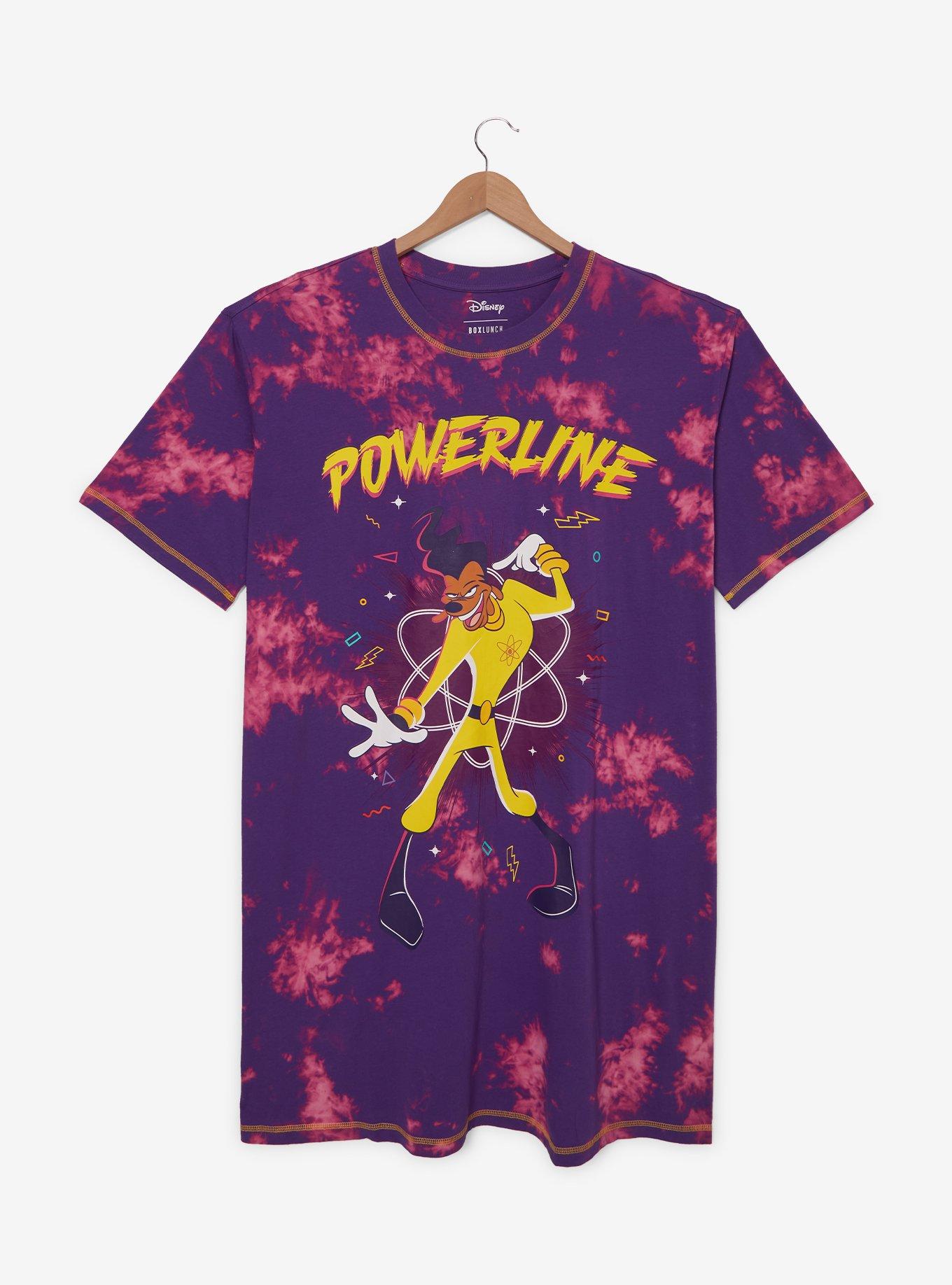 Disney A Goofy Movie Powerline Tie-Dye T-Shirt Dress Plus Size, , hi-res