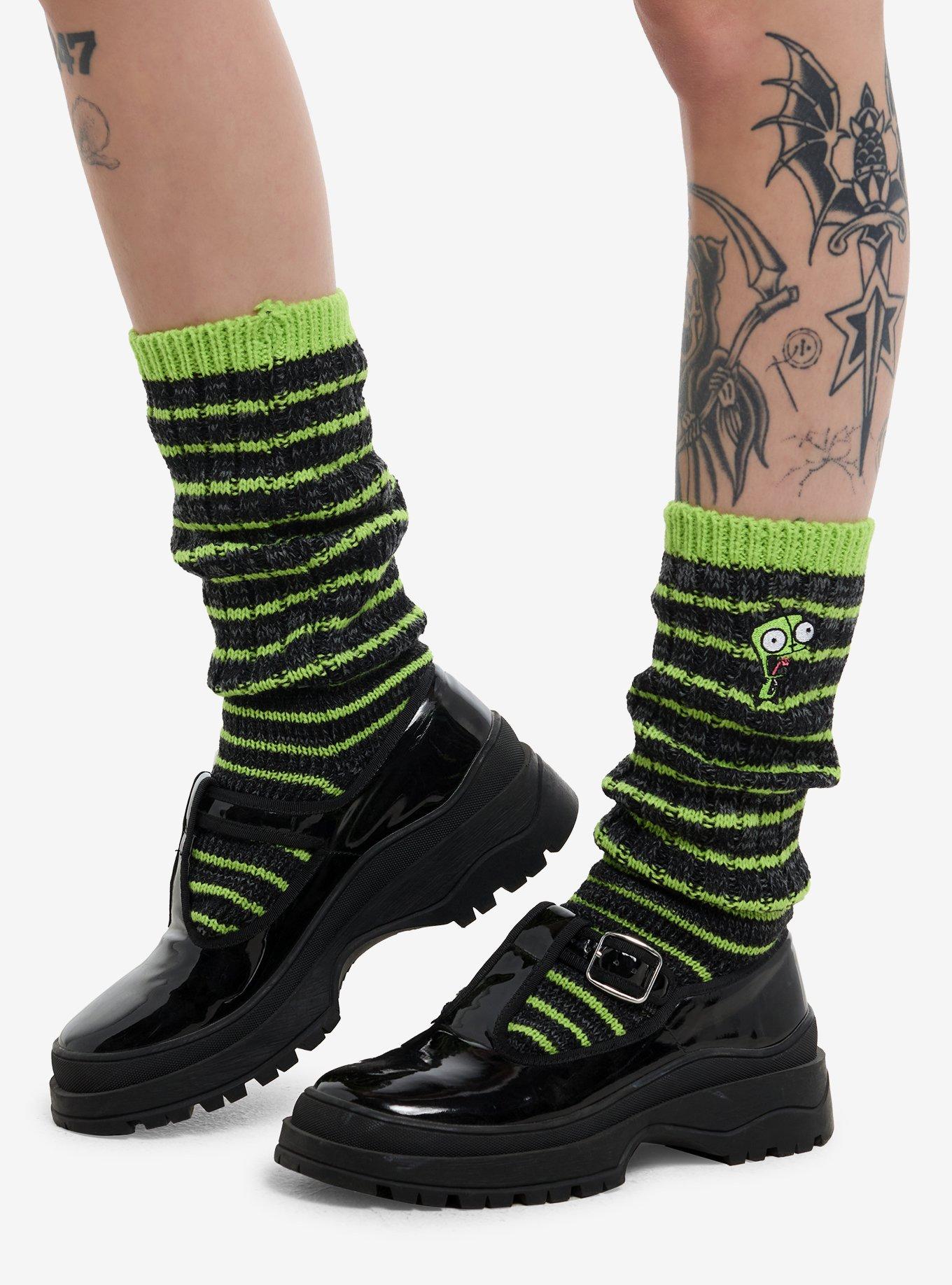 Invader Zim GIR Slouchy Knee-High Socks, , hi-res