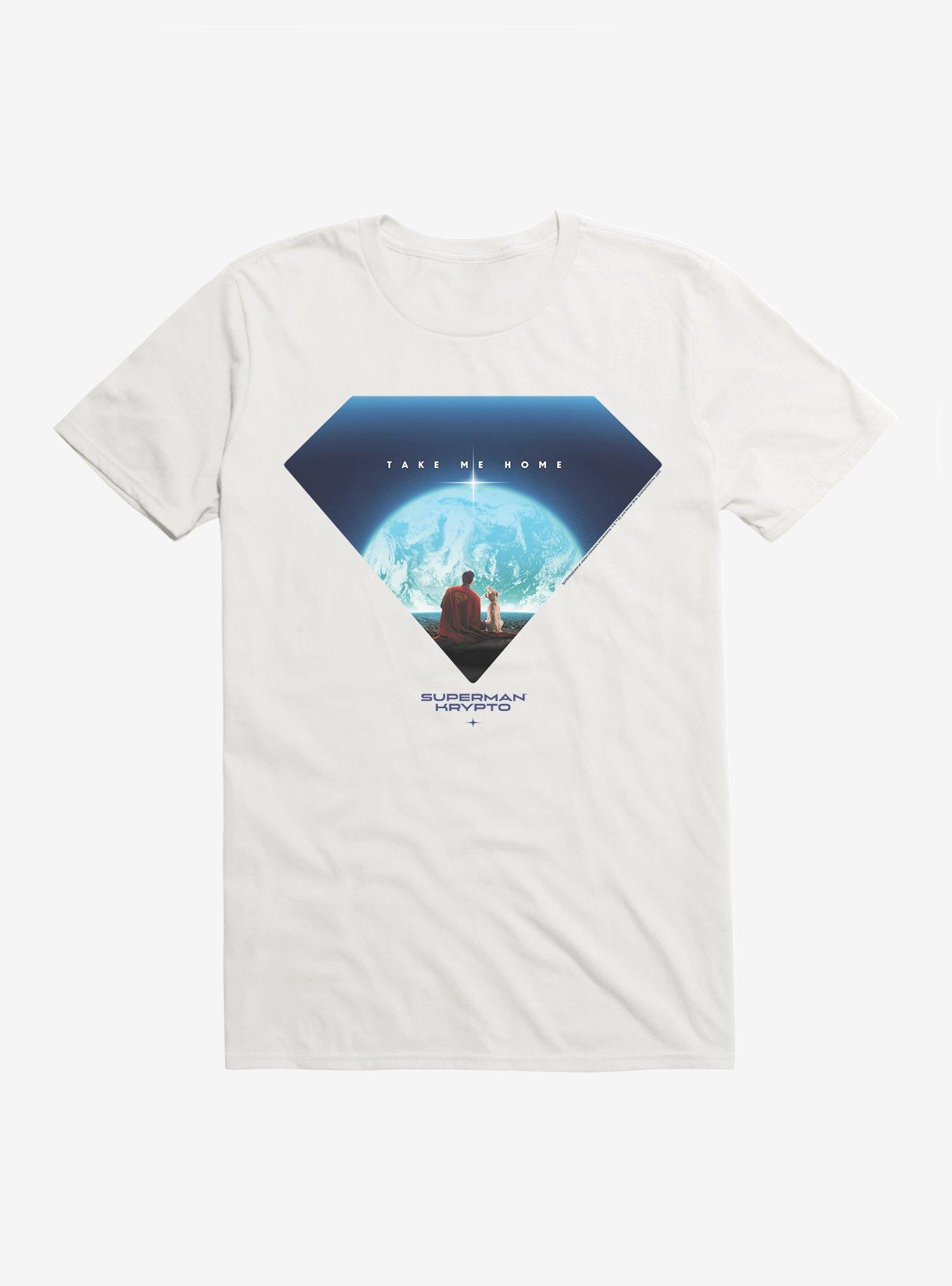 DC Superman Krypto Take Me Home T-Shirt BoxLunch Web Exclusive, WHITE, hi-res