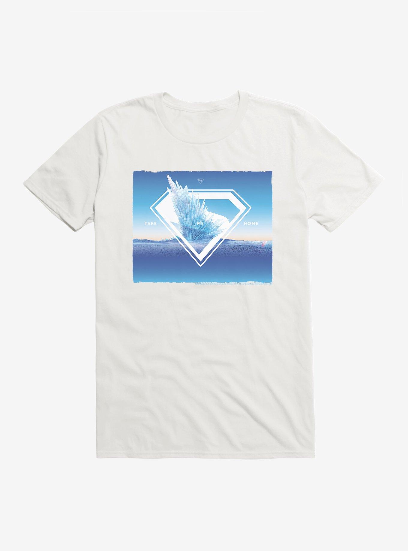 DC Superman Arctic Fortress Of Solitude T-Shirt, WHITE, hi-res