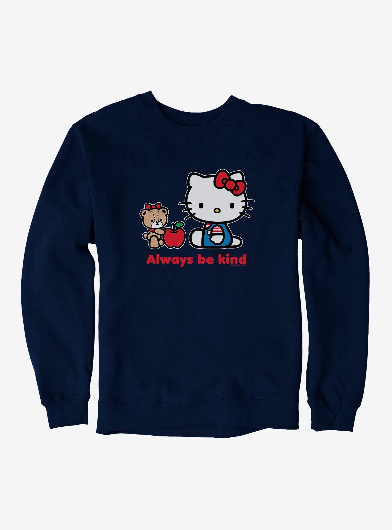 Hello Kitty Be Kind Sweatshirt, NAVY, hi-res