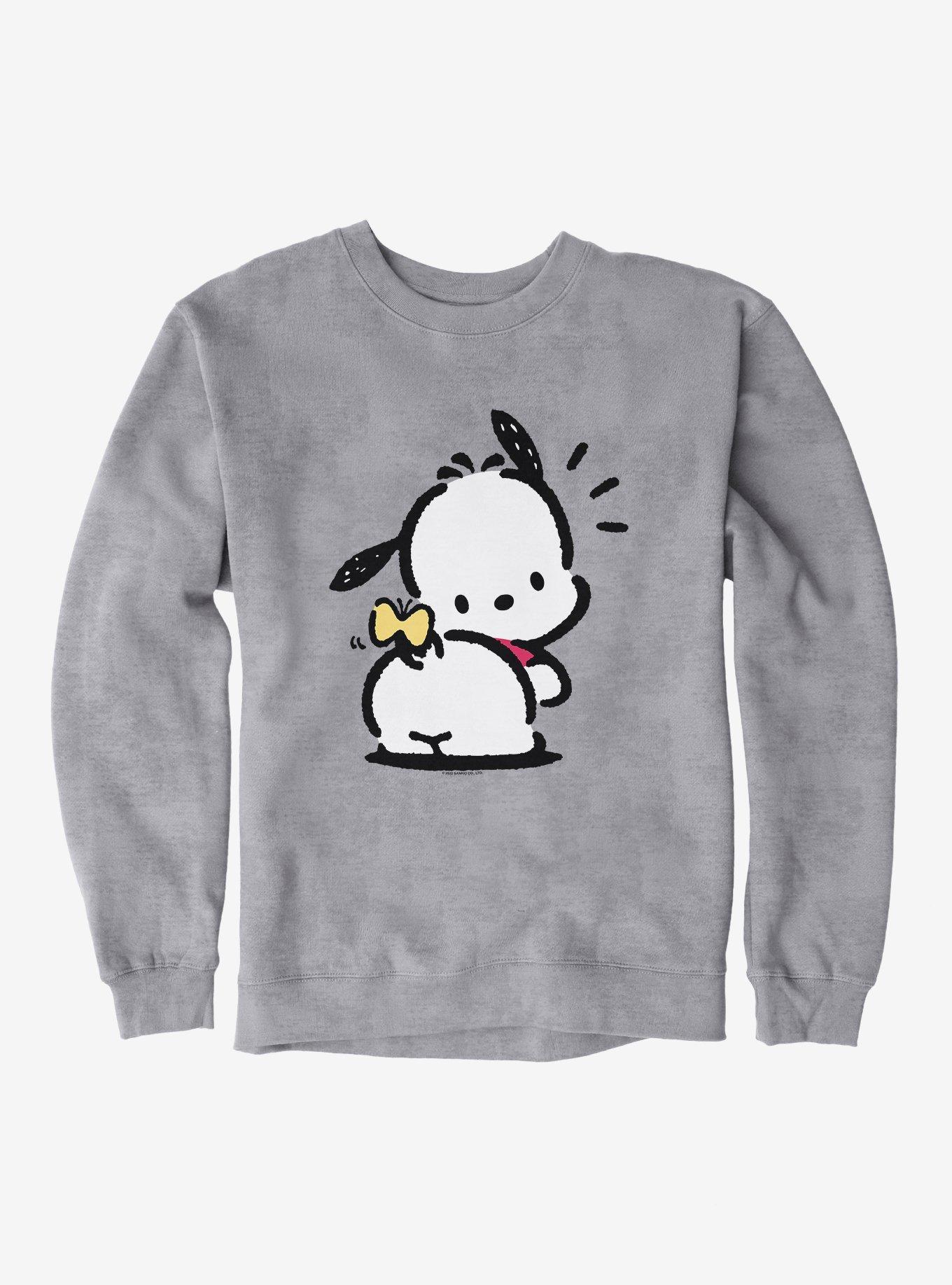 Pochacco Butterfly Bop Sweatshirt, SPORT GRAY, hi-res