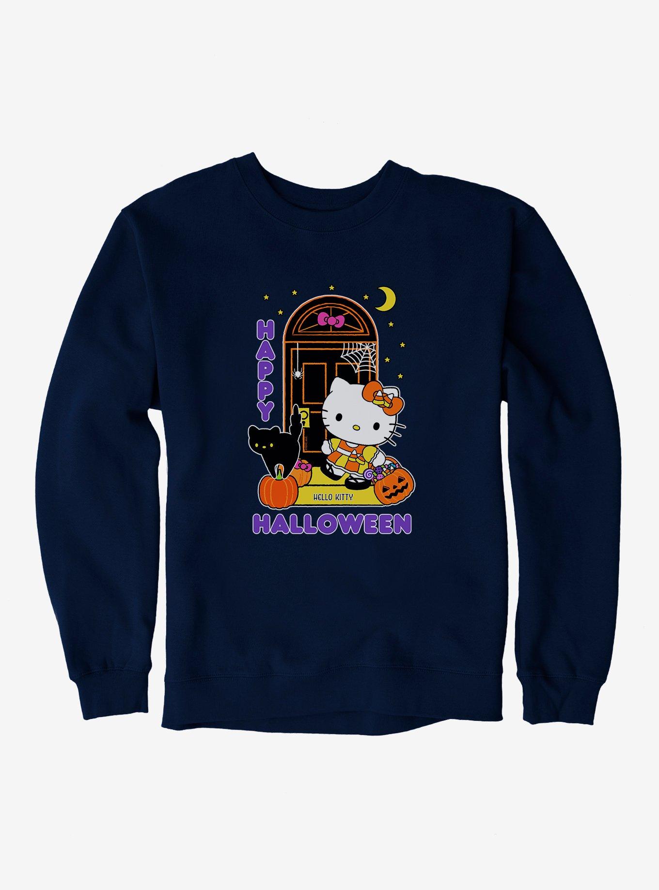 Hello Kitty Trick Or Treating Sweatshirt, NAVY, hi-res