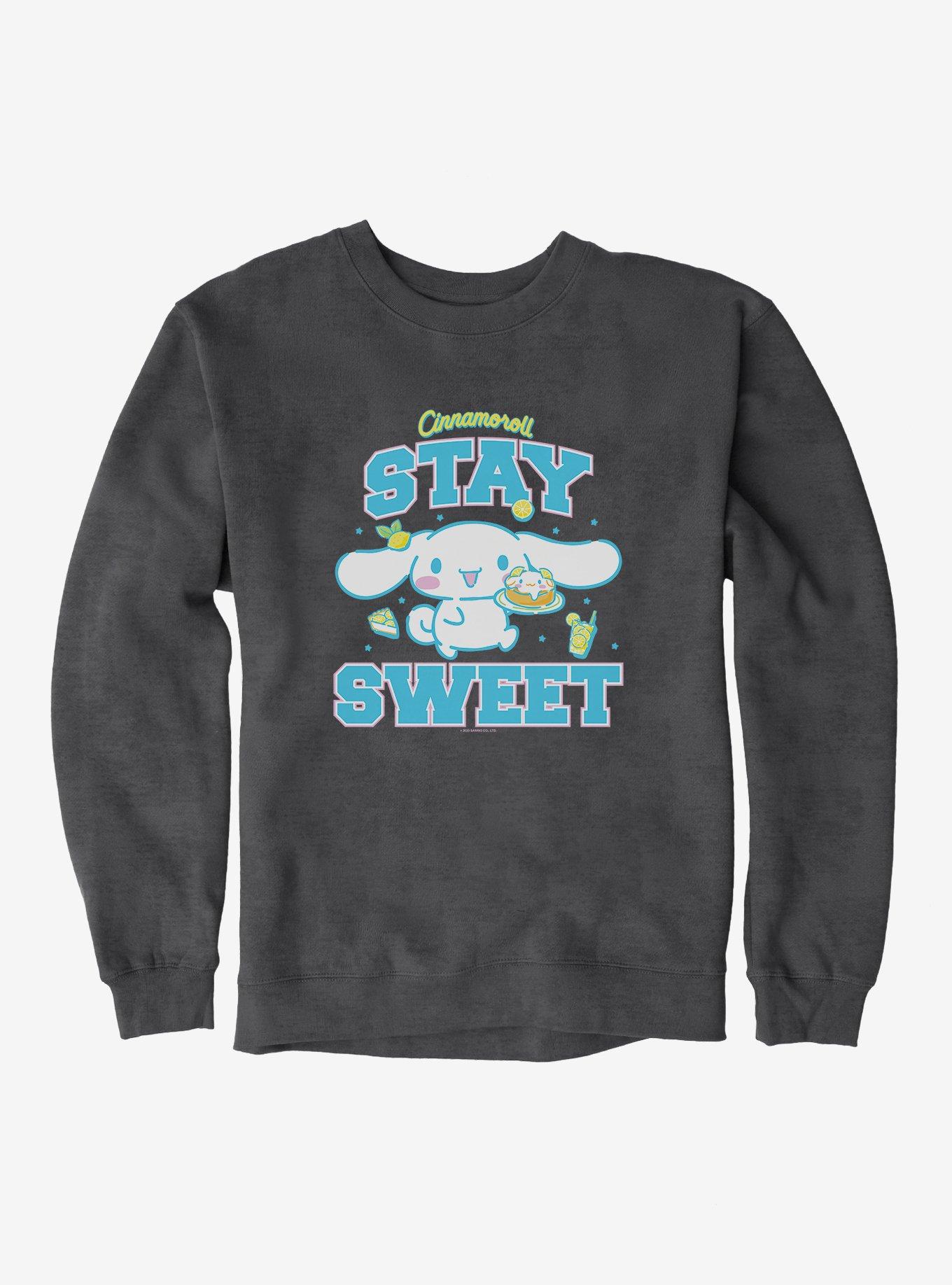 Cinnamoroll Stay Sweet Lemons Sweatshirt, DARK HEATHER, hi-res