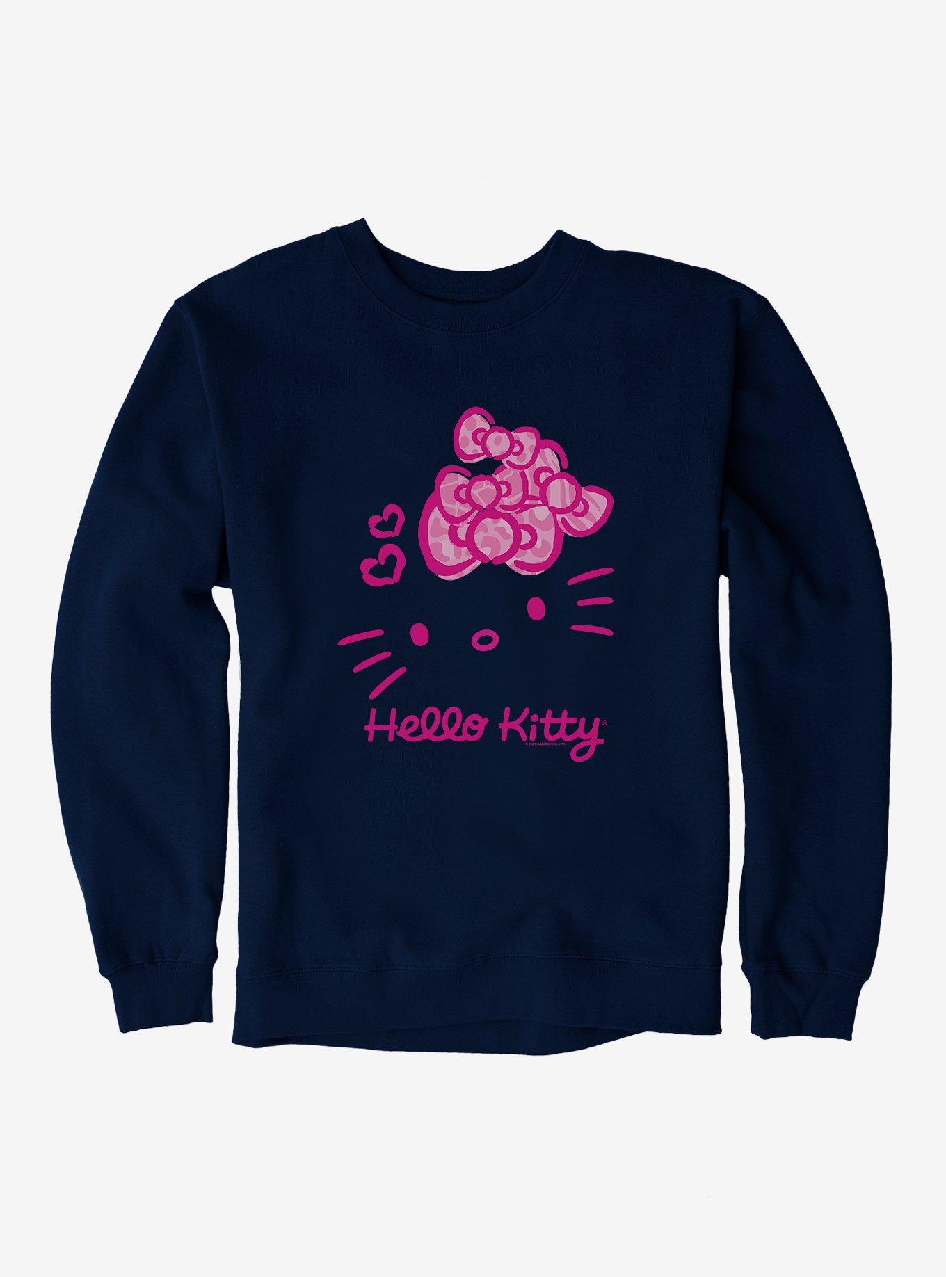 Hello Kitty Jungle Paradise Pink Logo Sweatshirt, NAVY, hi-res