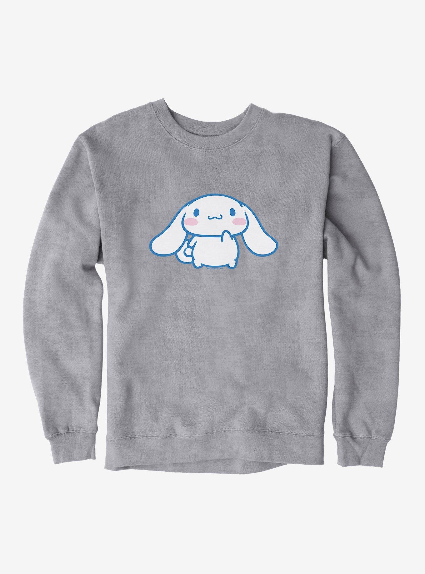 Cinnamoroll Wondering Sweatshirt, SPORT GRAY, hi-res