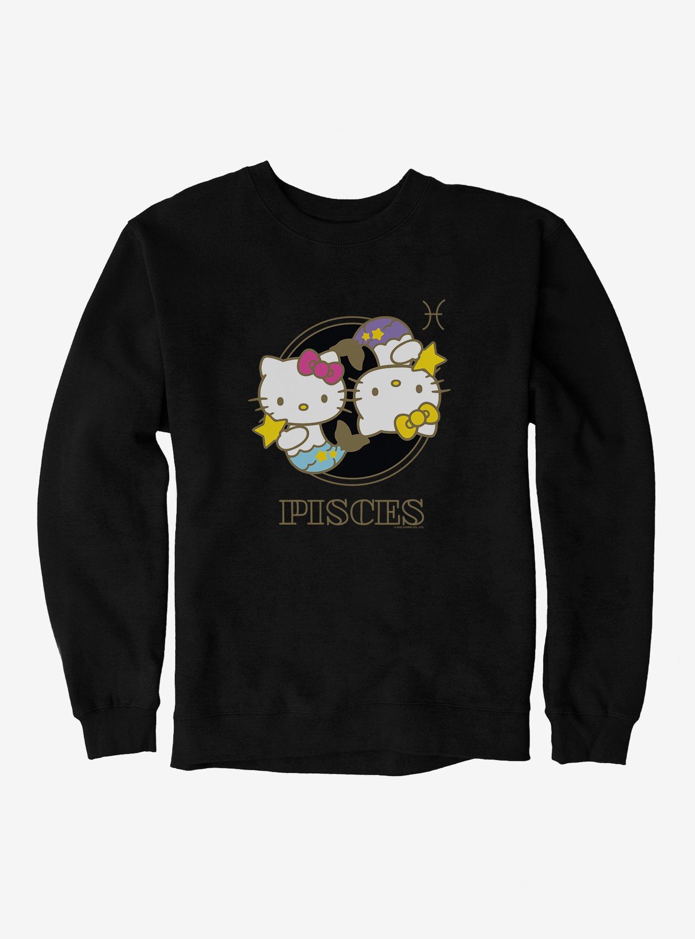 Hello Kitty Star Sign Pisces Stencil Sweatshirt, , hi-res