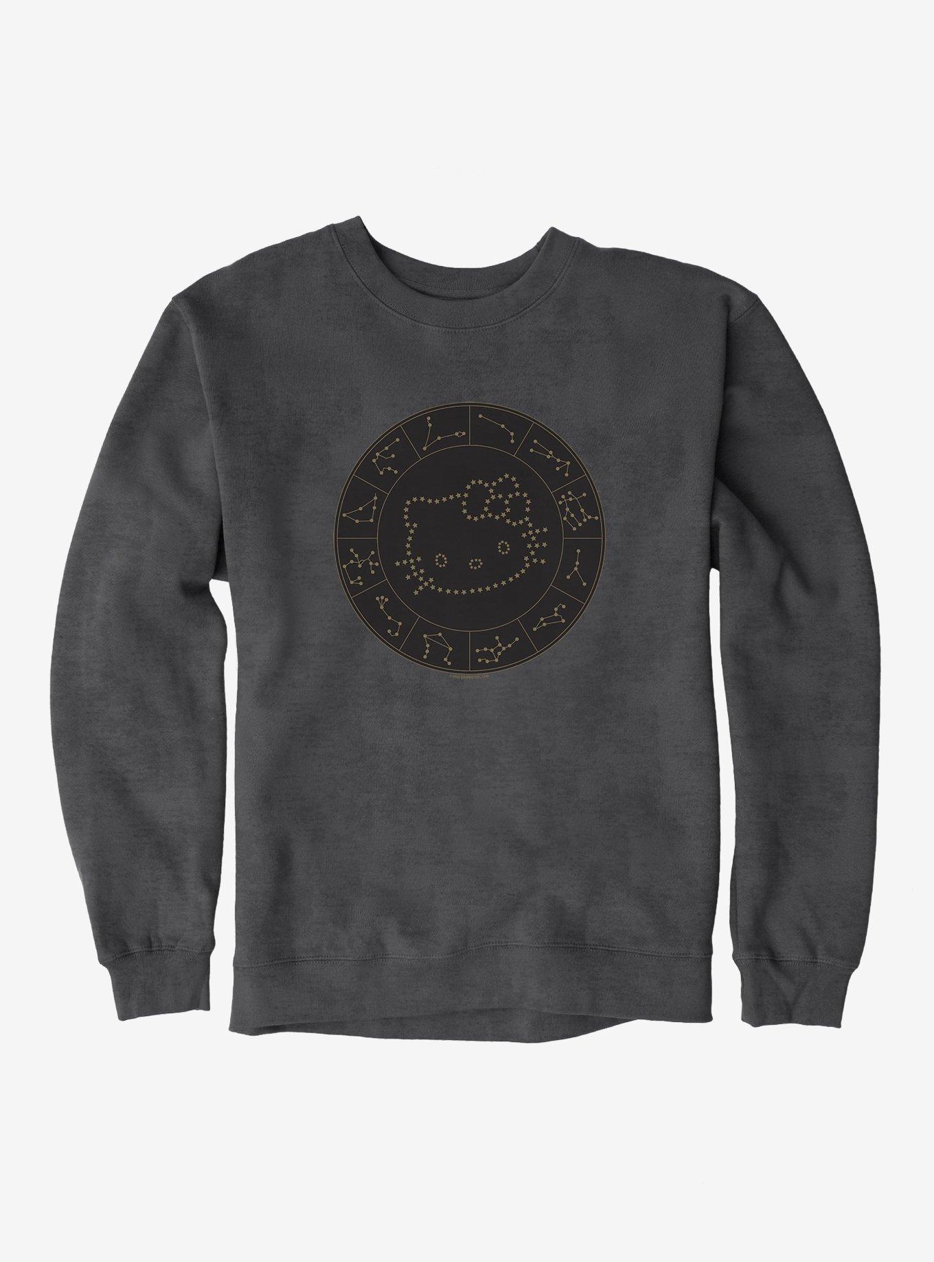 Hello Kitty Star Sign Map Sweatshirt, DARK HEATHER, hi-res