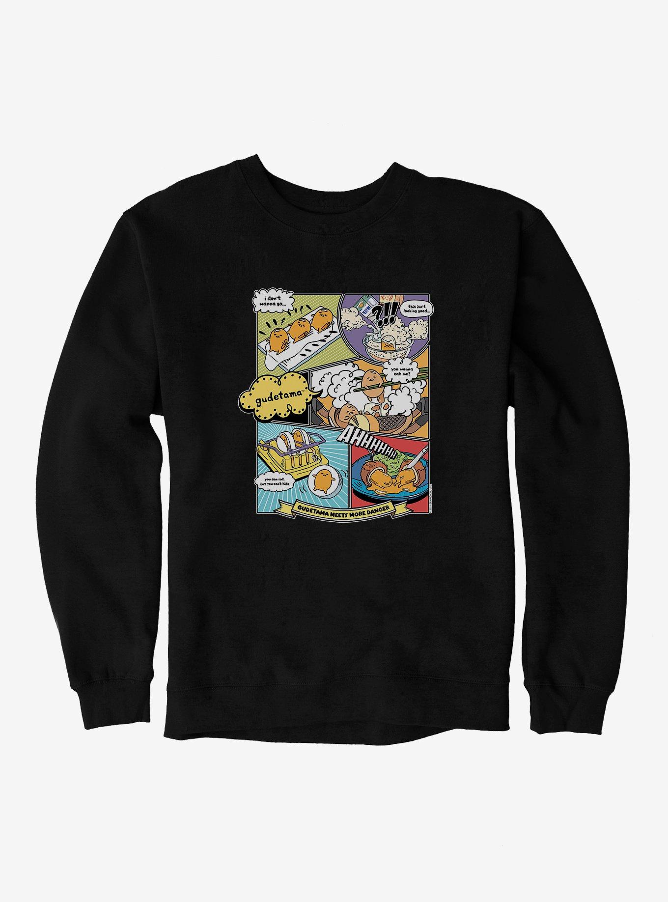 Gudetama Comic Strip Sweatshirt, , hi-res