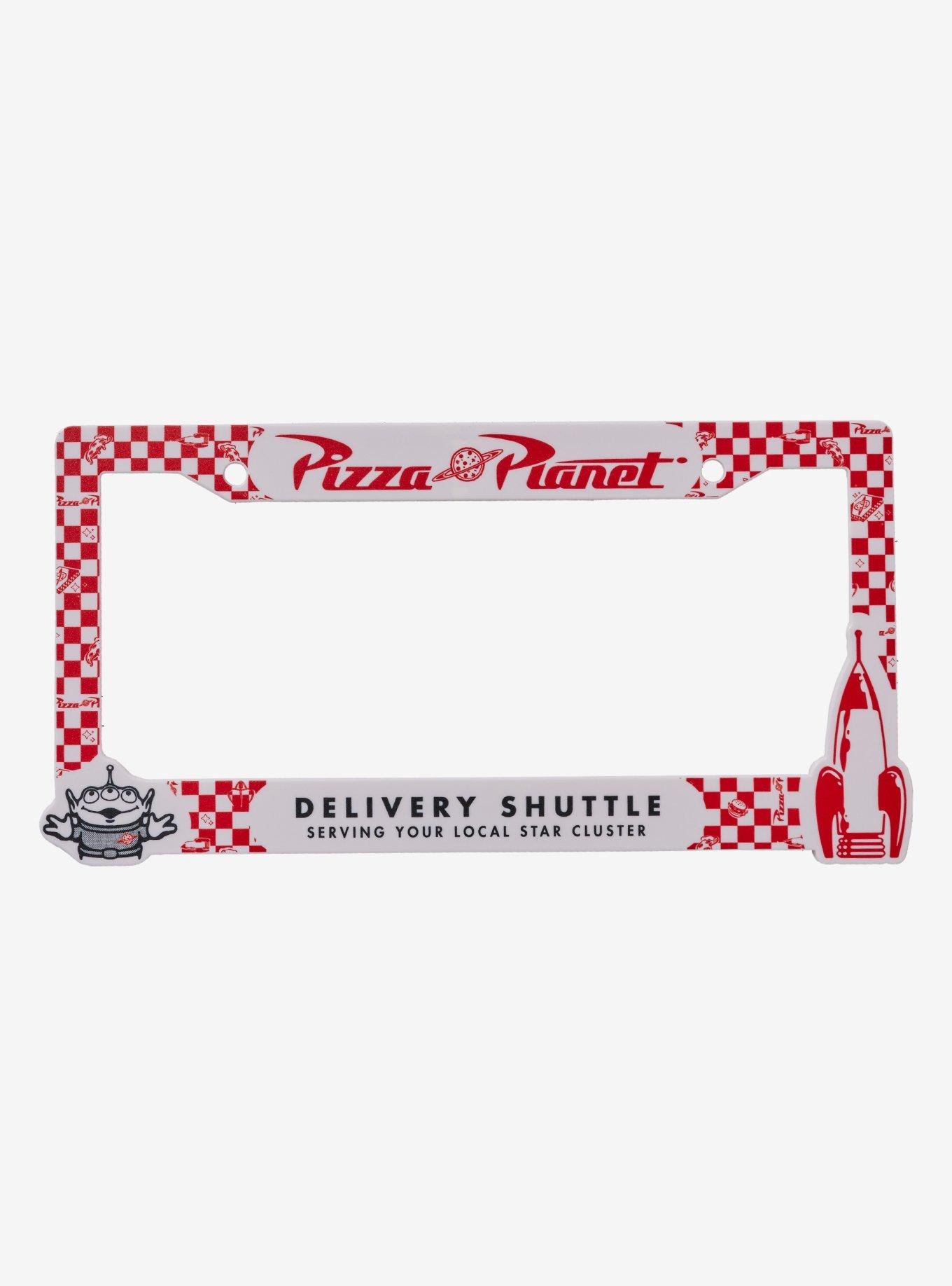 Disney Pixar Toy Story Pizza Planet Checkered License Plate Frame
