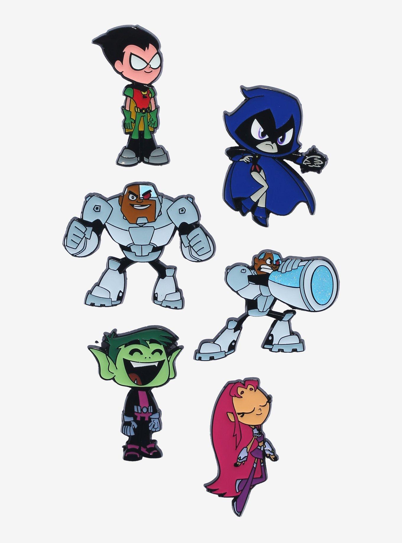 DC Comics Teen Titans Go! Characters Blind Box Enamel Pin - BoxLunch Exclusive, , hi-res
