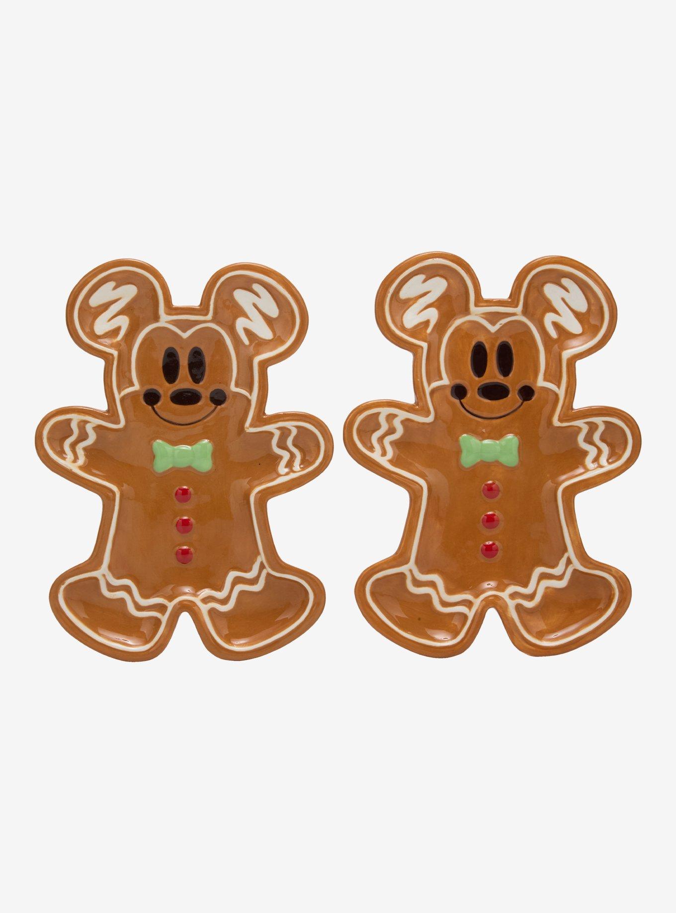 Disney Mickey Mouse Gingerbread Treat Plate Set — BoxLunch Exclusive, , hi-res