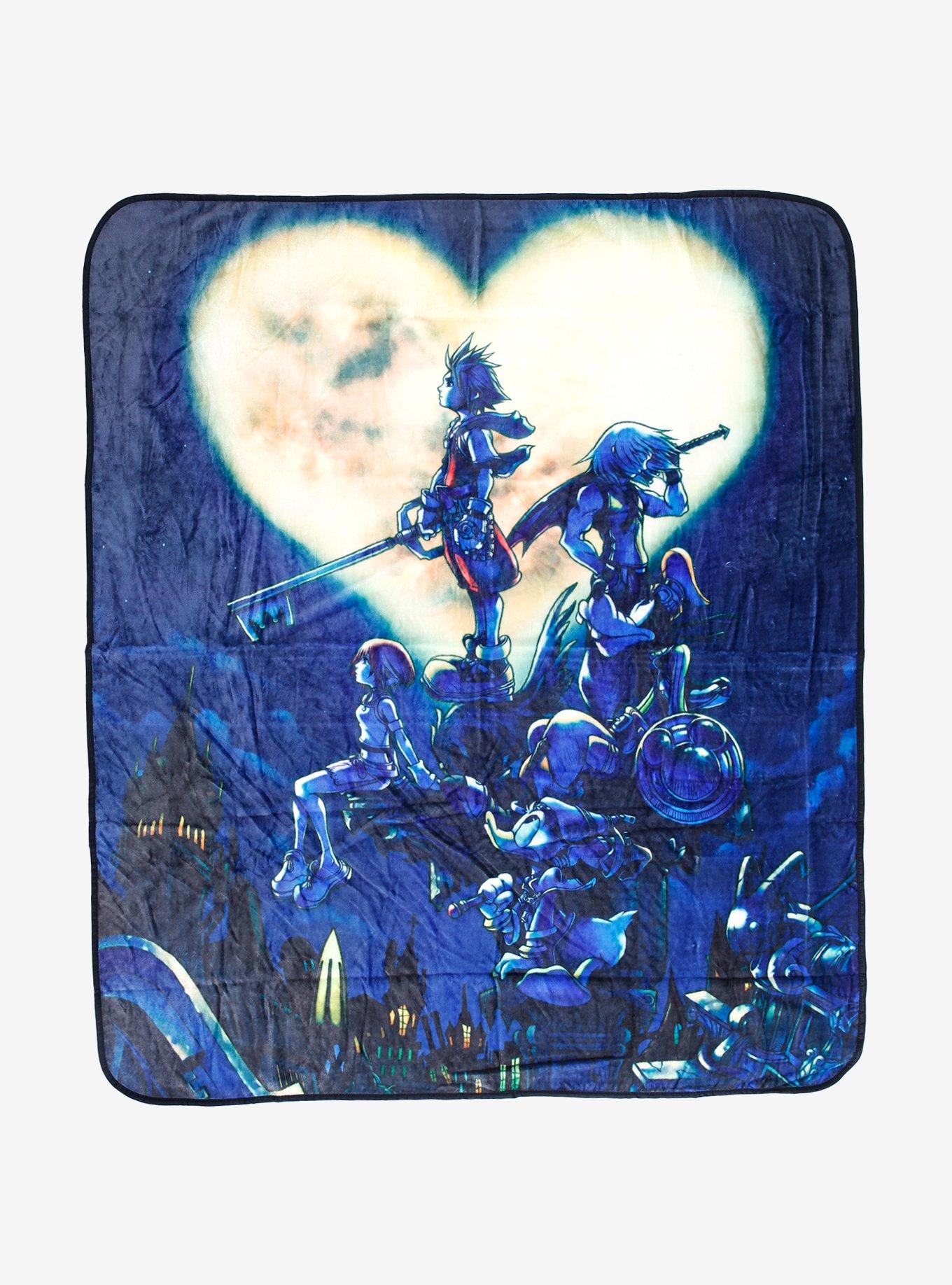 Disney Kingdom Hearts Group Portrait Night Scene Throw BoxLunch
