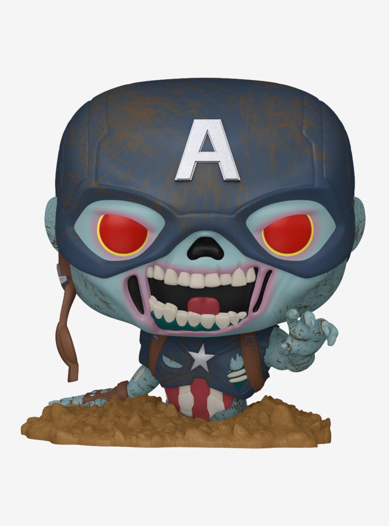 Funko Marvel Zombies Pop! Zombie Captain America Vinyl Bobble-Head, , hi-res