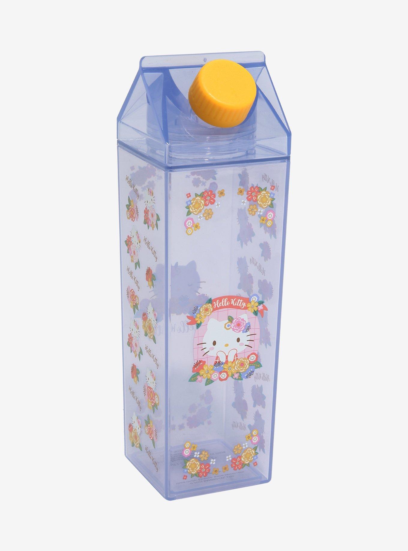 Sanrio Hello Kitty Floral Milk Carton Water Bottle - BoxLunch Exclusive, , hi-res