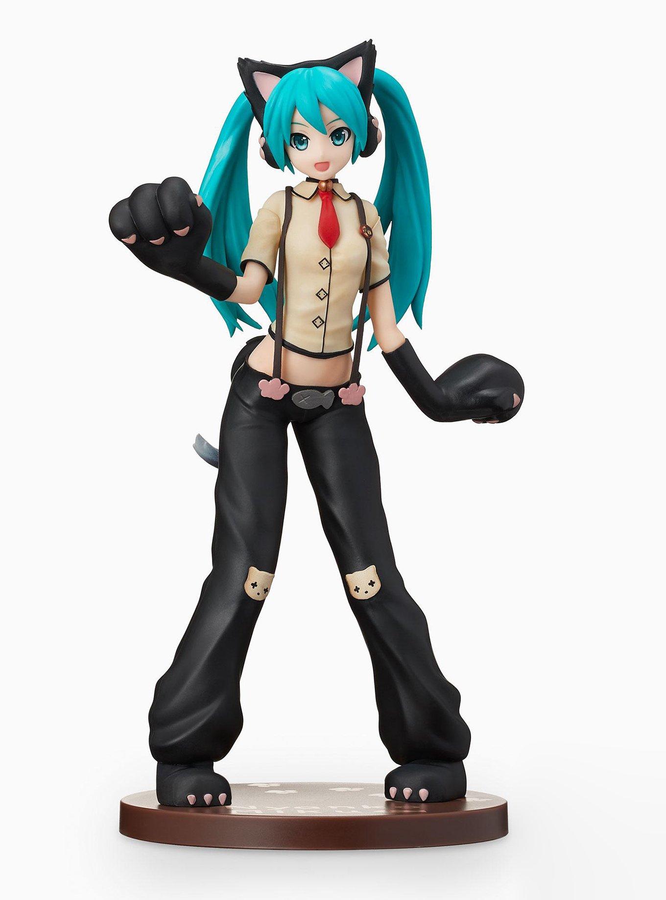 Sega Vocaloid Hatsune Miku Project DIVA Arcade Future Tone Super Premium Hatsune Miku (Kitty Cat) Figure, , hi-res