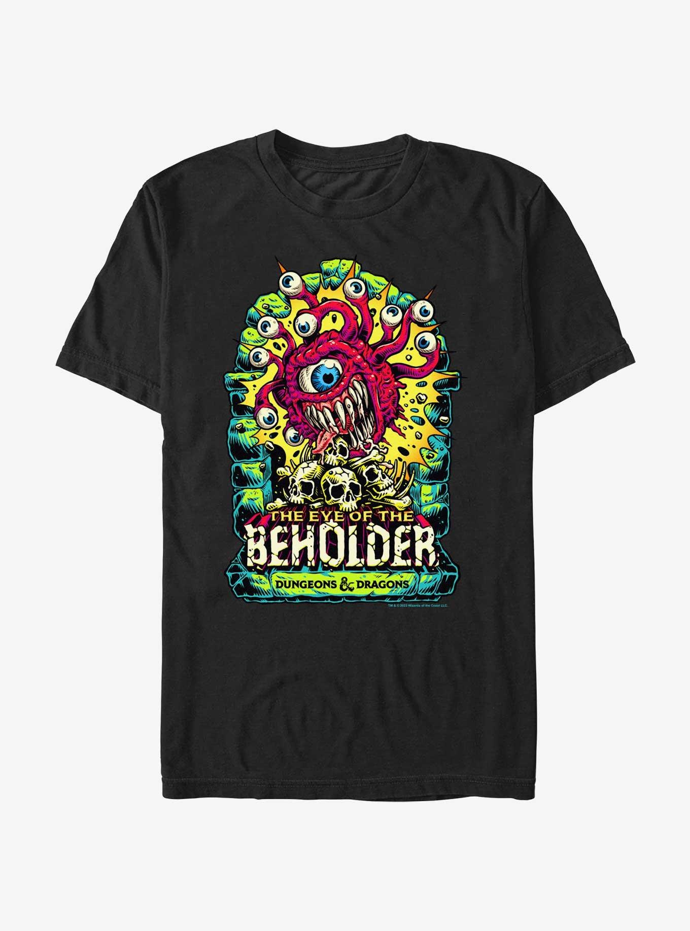Dungeons & Dragons Beholder Neon T-Shirt,Specials : American Fashion Style Bags On Sale