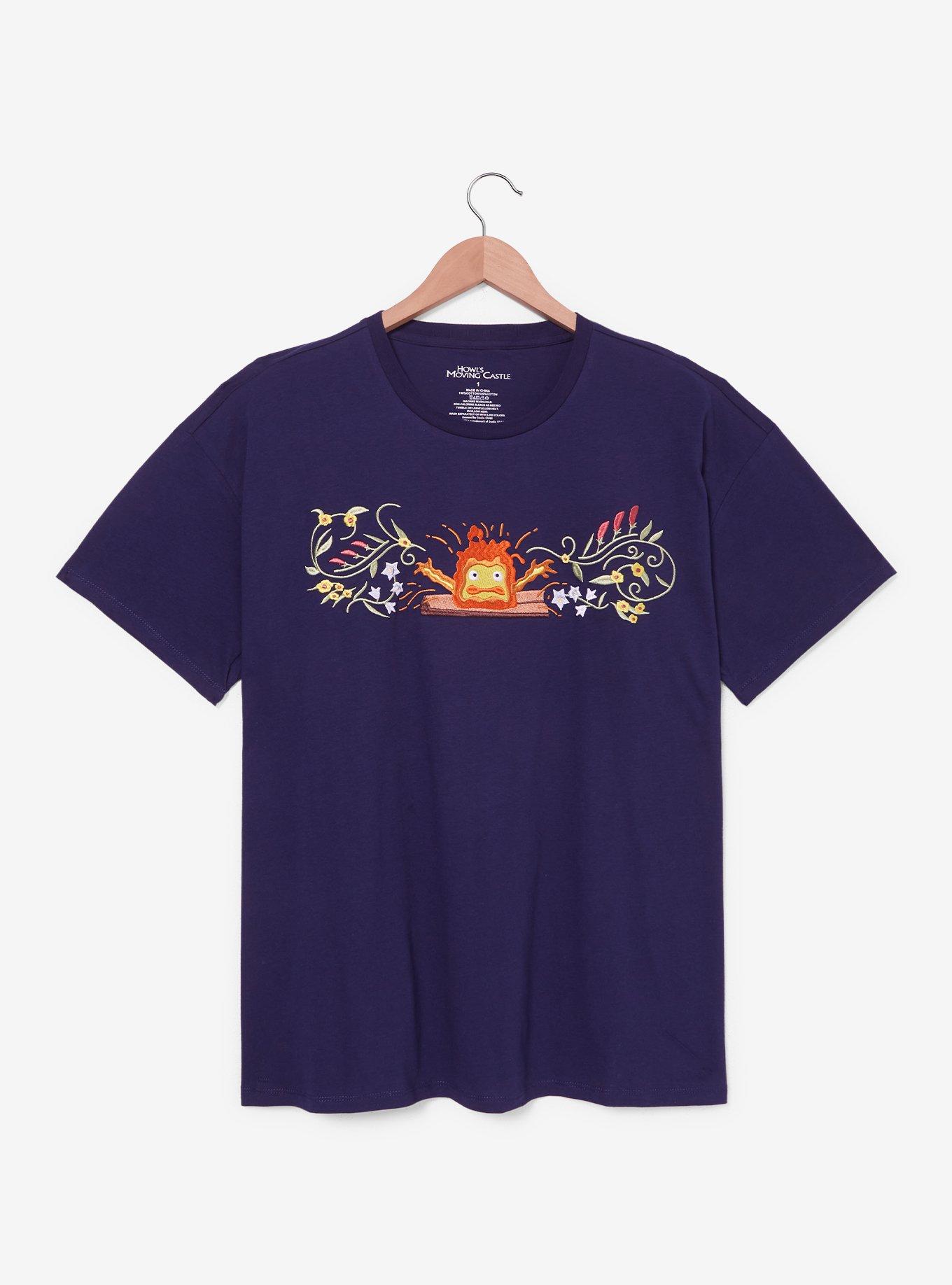 Her Universe Studio Ghibli® Howl's Moving Castle Calcifer Lineup T-Shirt Plus Size, , hi-res