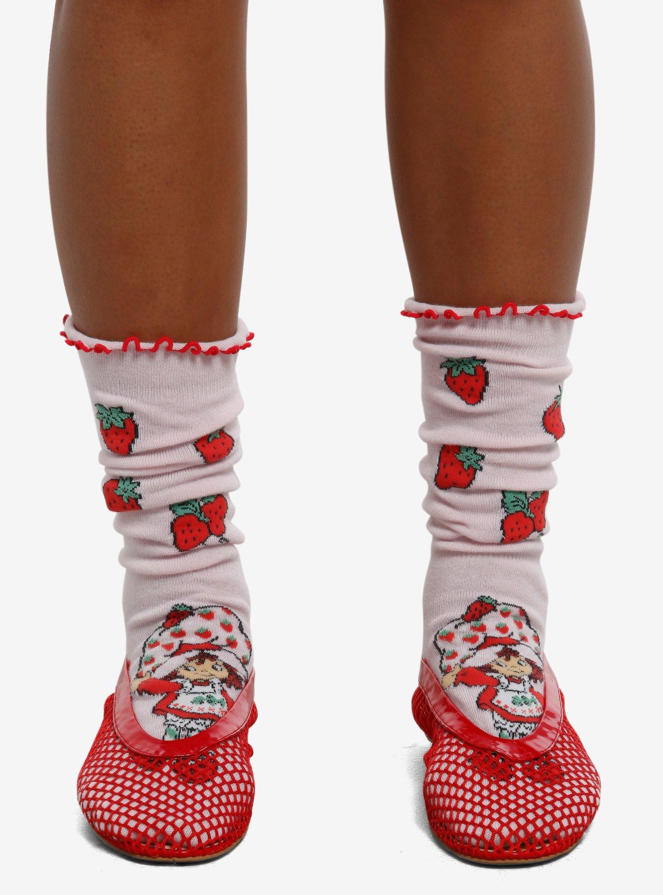 Strawberry Shortcake Strawberry Slouch Socks, , hi-res