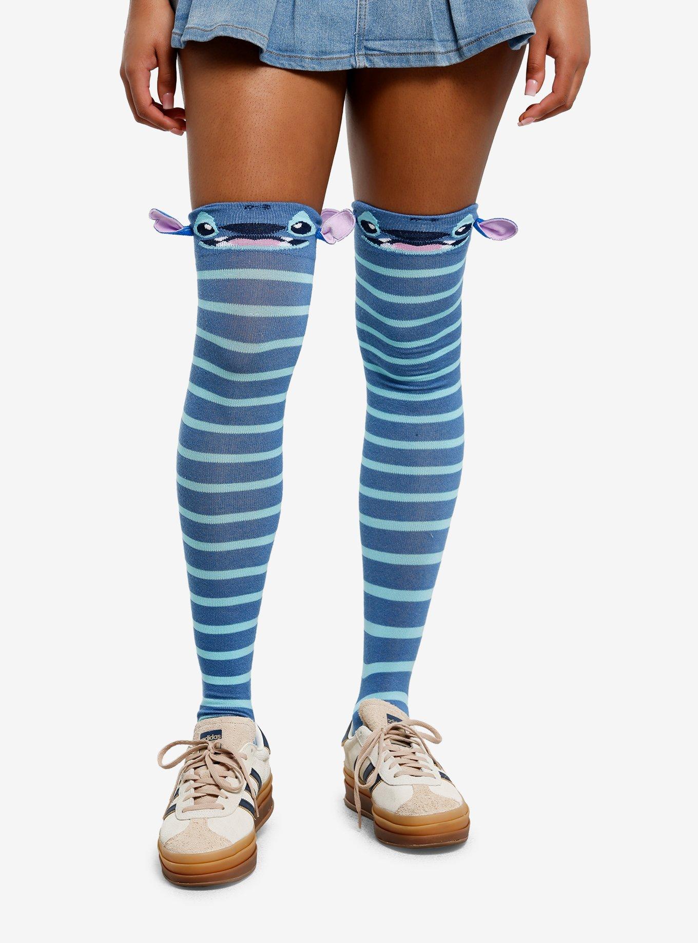 Disney Stitch Stripe Over-The-Knee Socks, , hi-res