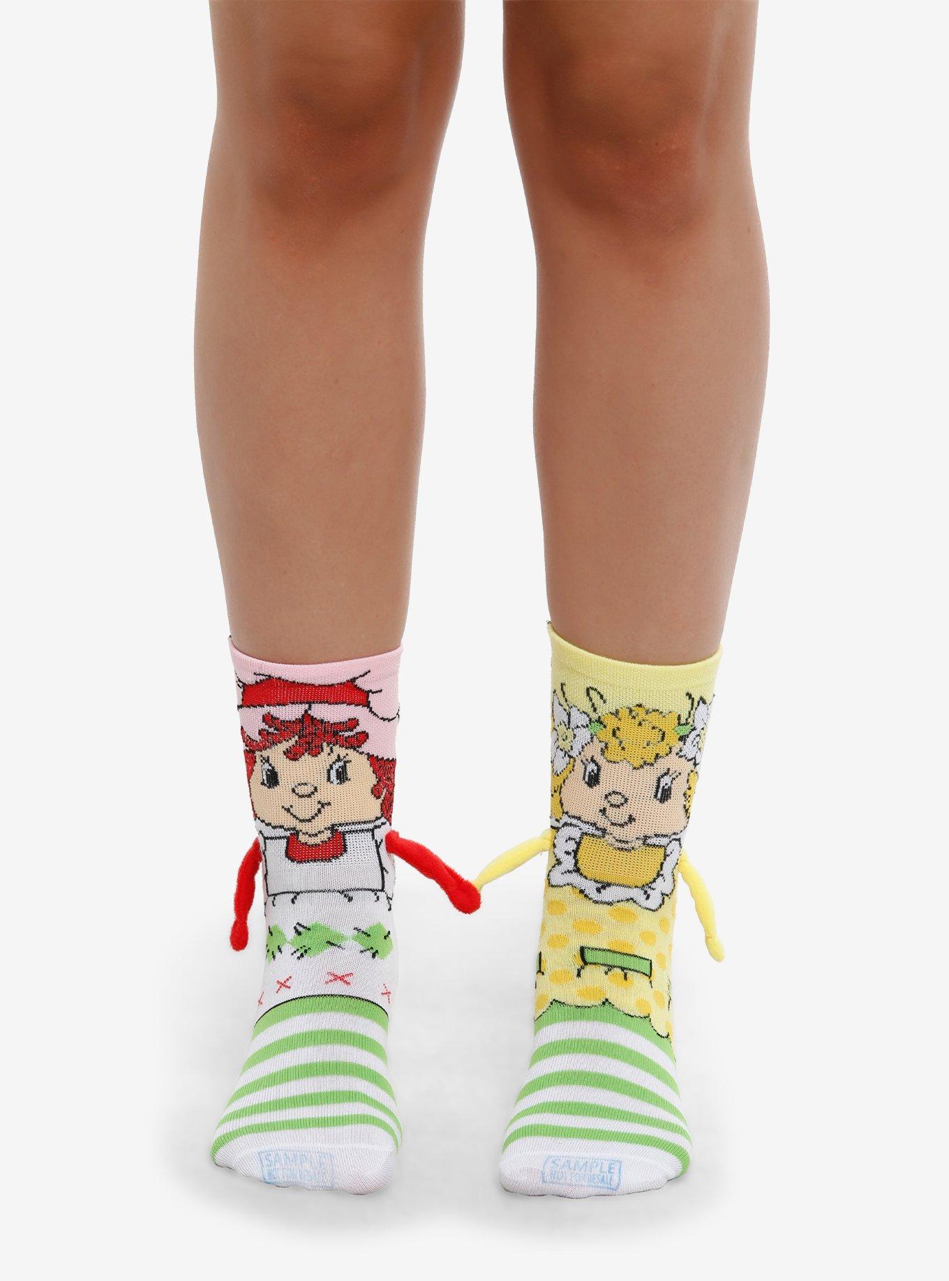 Strawberry Shortcake Lemon Meringue Magnetic Arms Mismatch Crew Socks, , hi-res