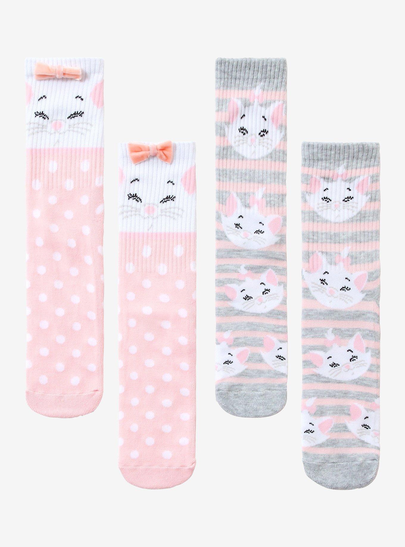 Disney The Aristocats Marie Crew Socks 2 Pair, , hi-res