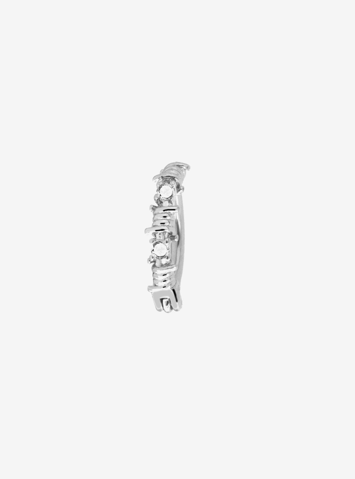 Steel Silver Barbed Wire Hinged Clicker, , hi-res