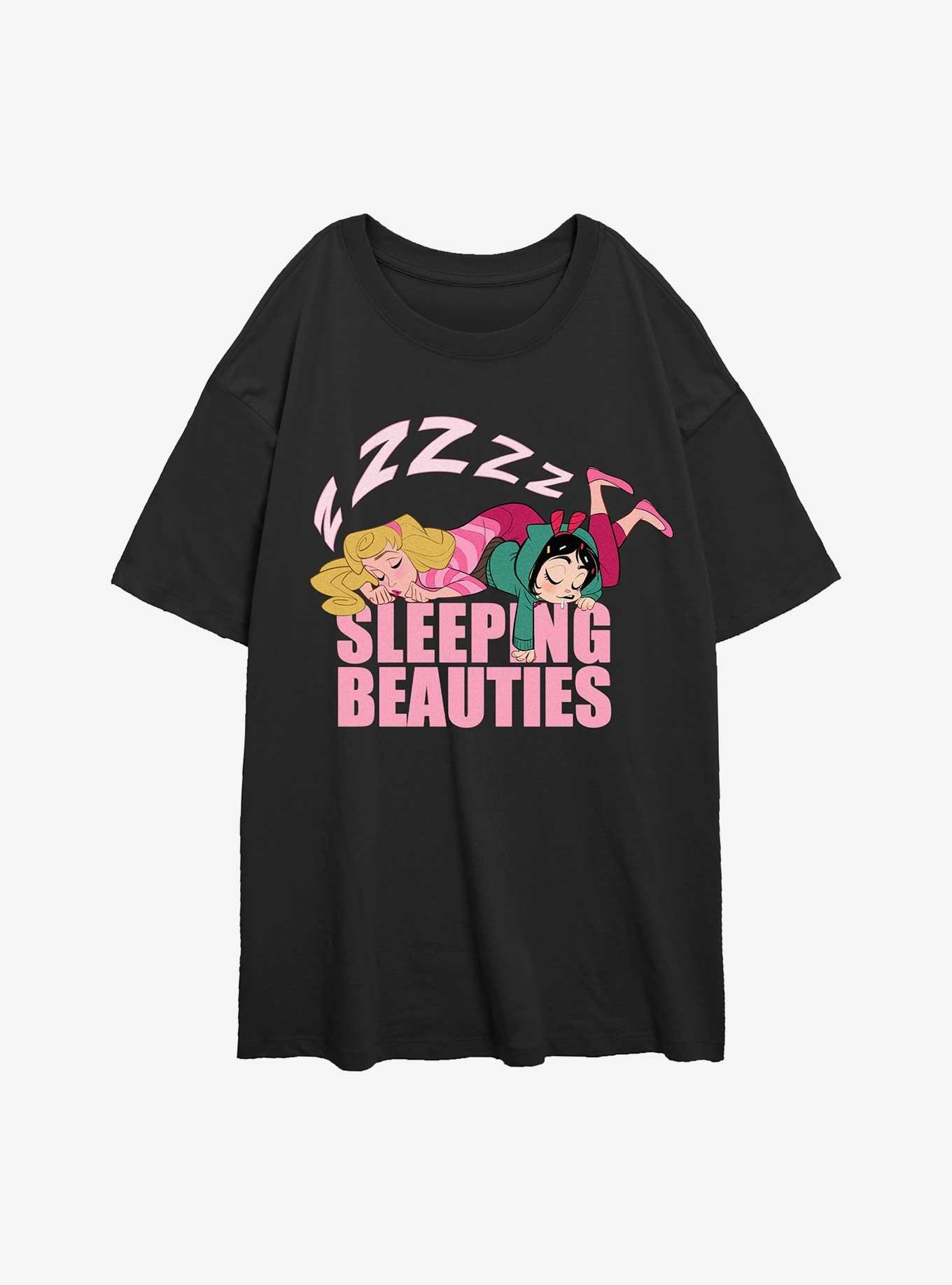 Disney Wreck It Ralph Sleeping Beauties Womens Oversized T-Shirt, , hi-res