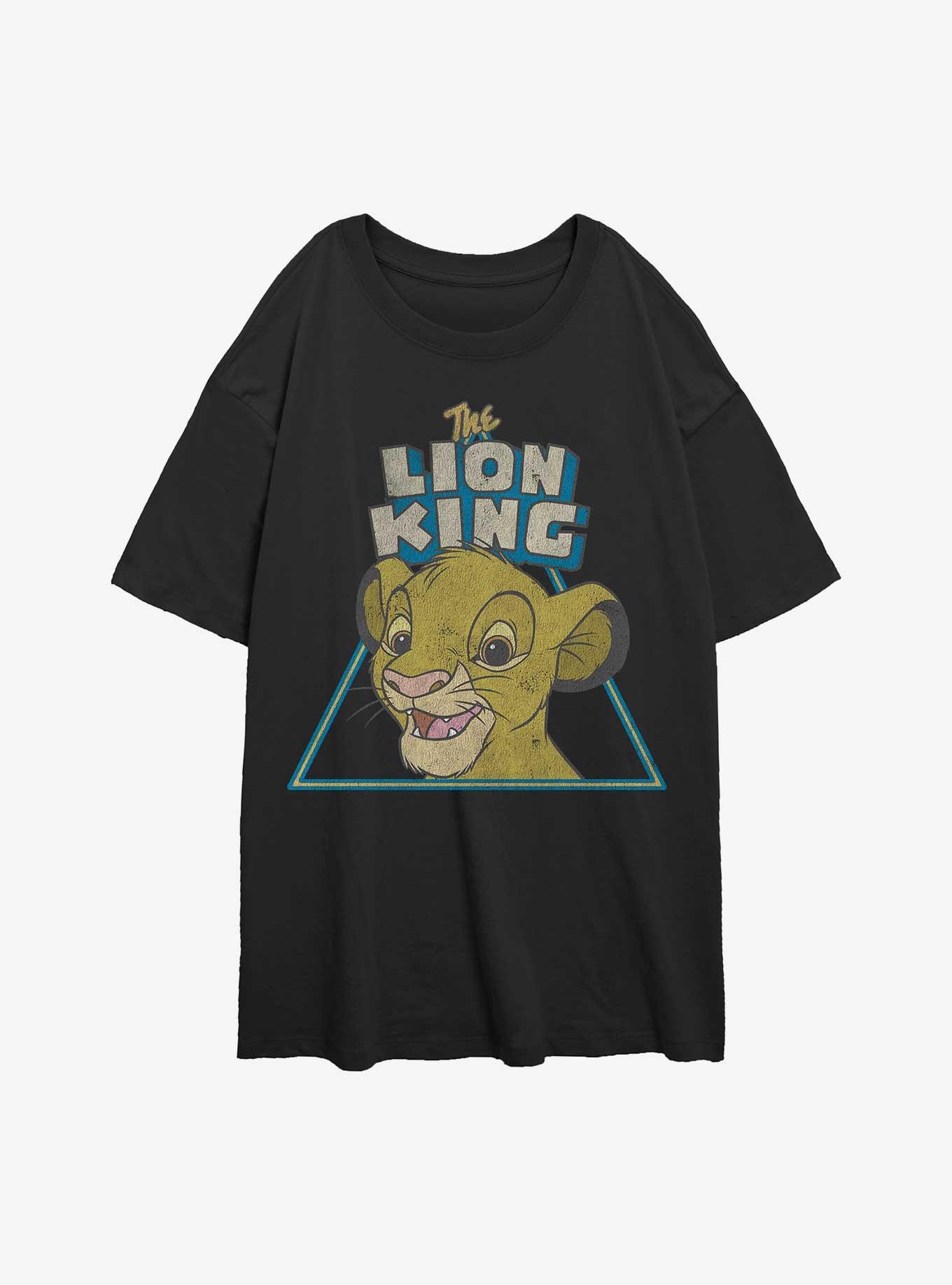 Disney The Lion King Simba Triangle Womens Oversized T-Shirt, , hi-res