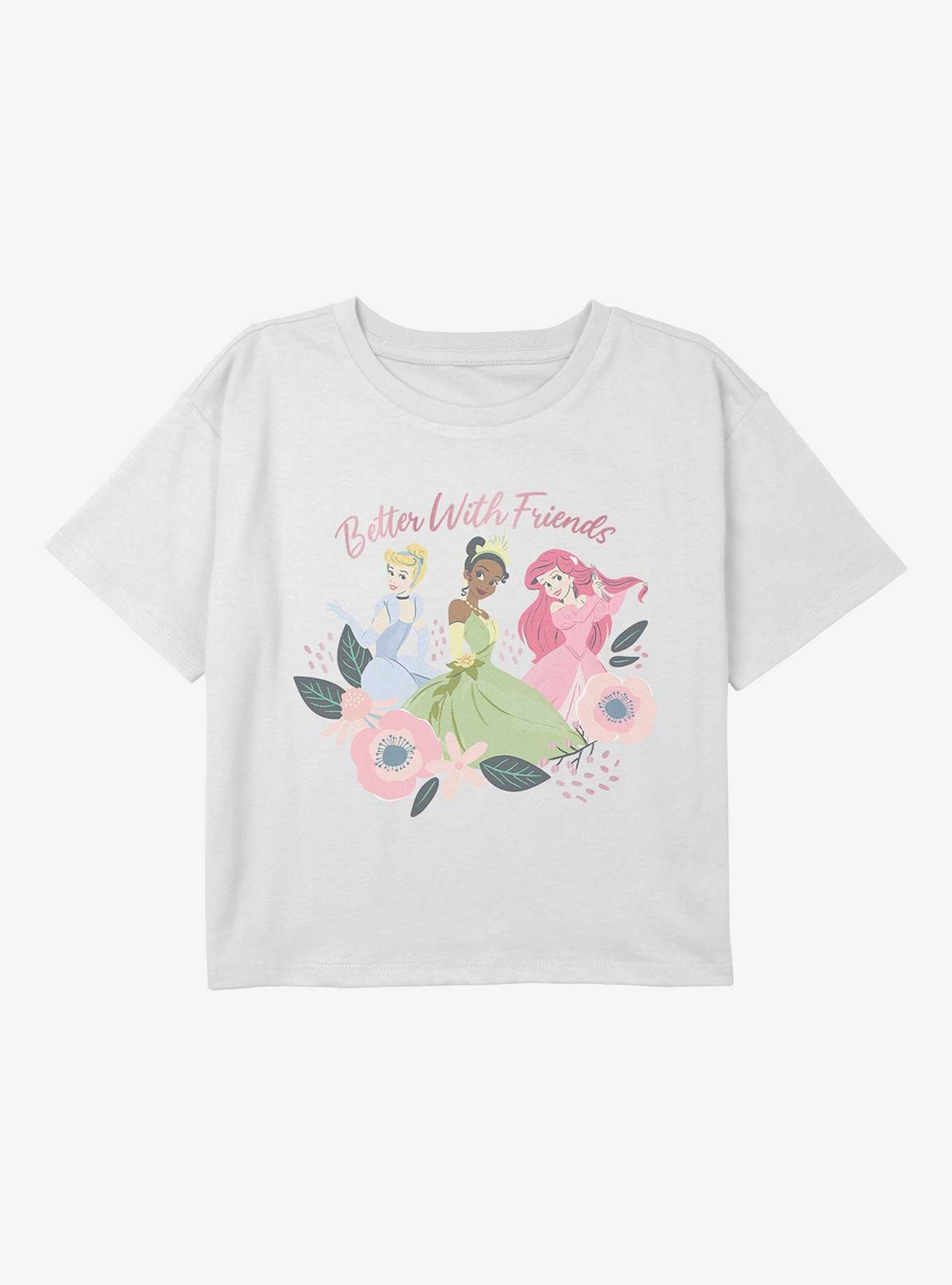 Disney Princesses Better With Friends Youth Girls Boxy T-Shirt, , hi-res