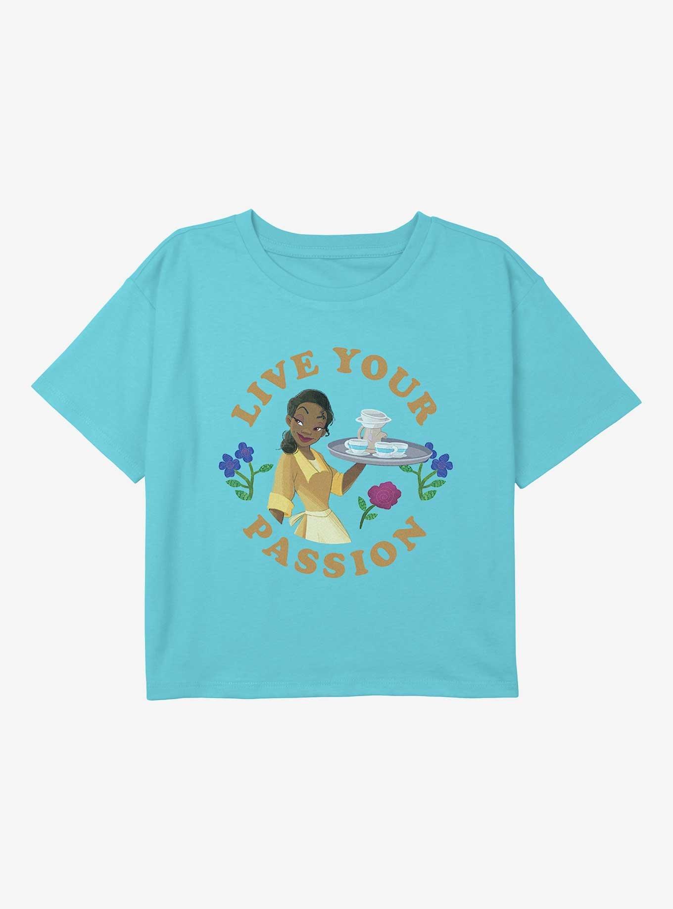 Disney The Princess And The Frog Live Your Passion Youth Girls Boxy T-Shirt, , hi-res