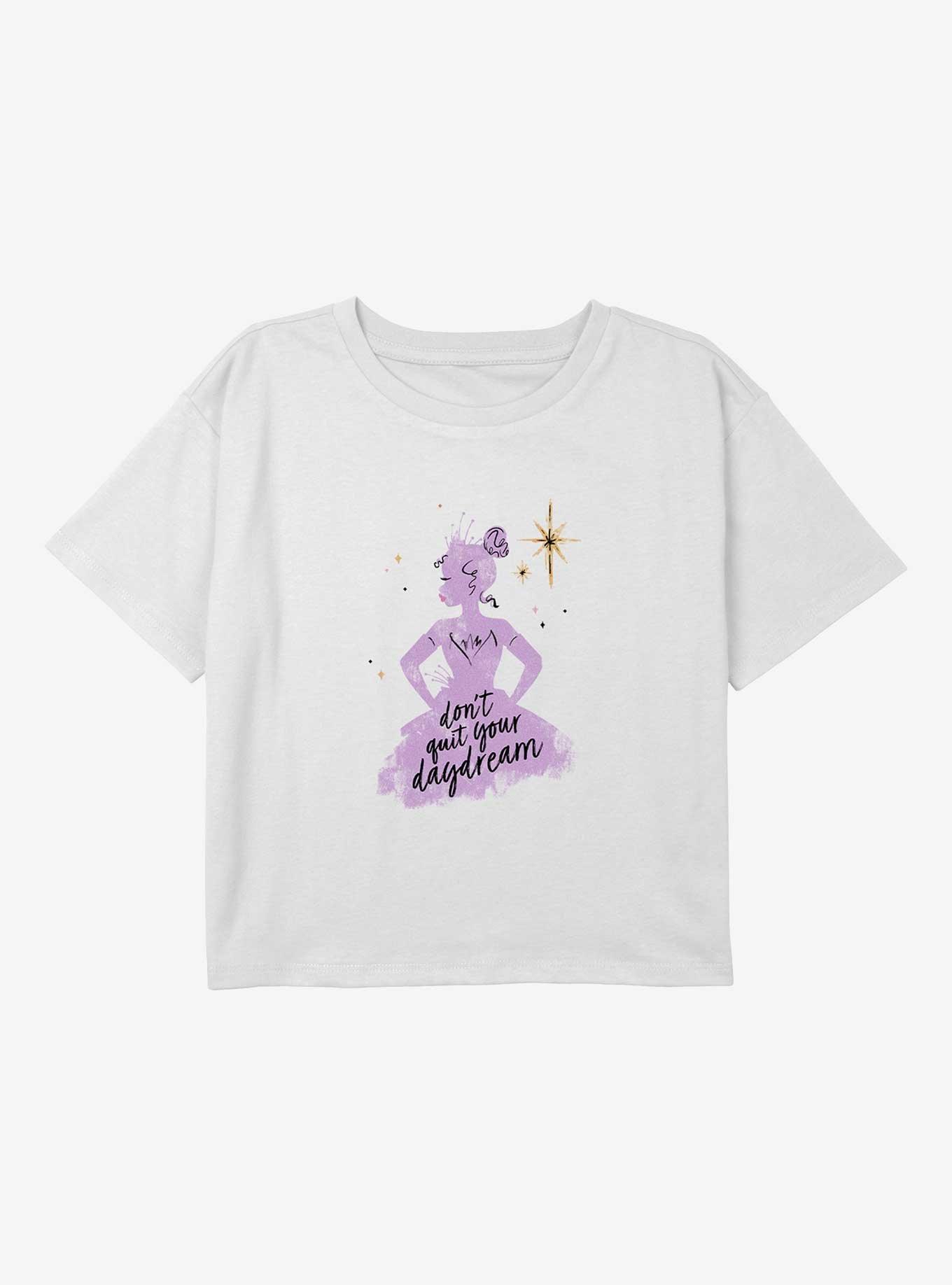 Disney The Princess And The Frog Don't Quit Your Daydream Youth Girls Boxy T-Shirt, WHITE, hi-res
