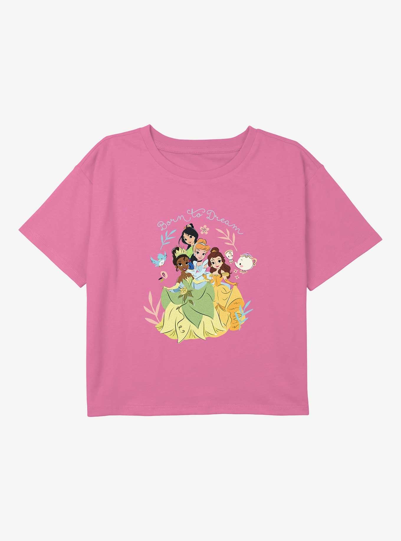 Disney Princesses Born To Dream Youth Girls Boxy T-Shirt, , hi-res